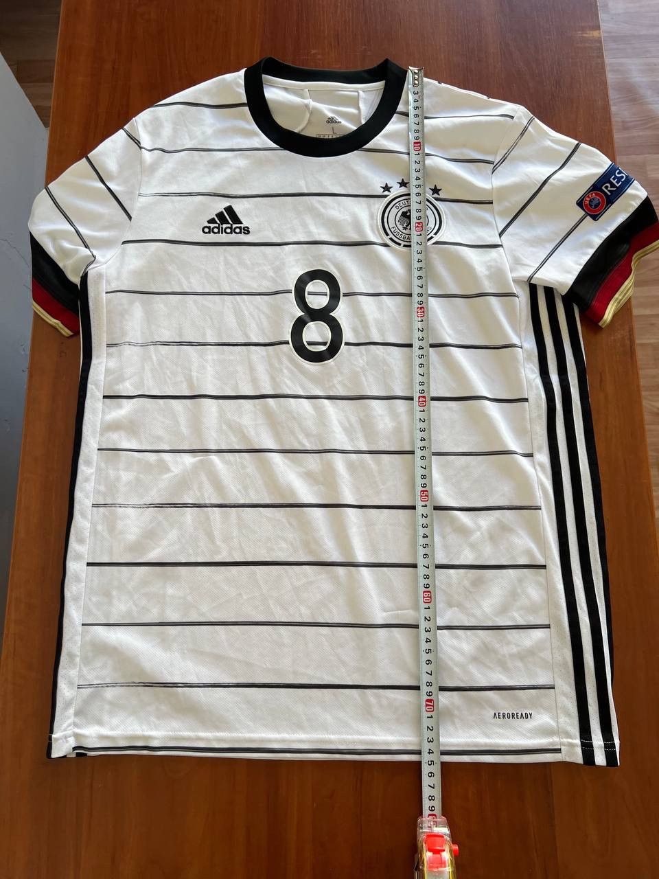 Adidas 2019/21 GERMANY TEAM #8 KROOS HOME SOCCER FOOTBALL JERSEY L Size US L / EU 52-54 / 3 - 18 Thumbnail