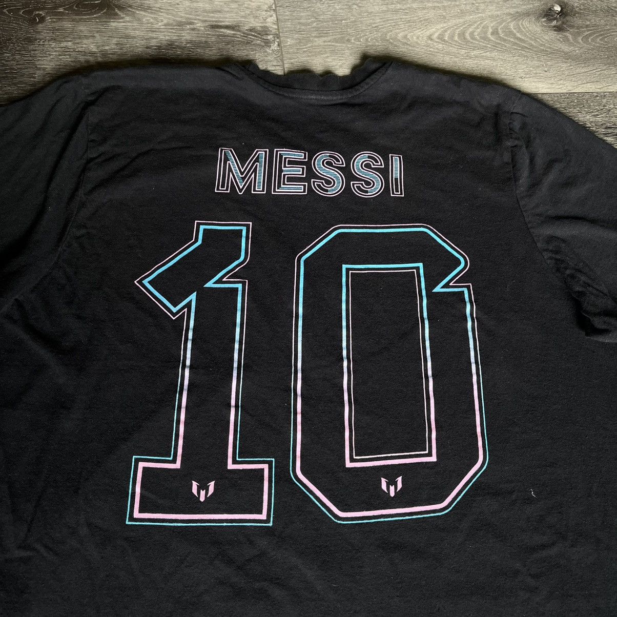 Adidas Adidas Inter Milan CF Lionel Messi #10 Black T Shirt Soccer Size US L / EU 52-54 / 3 - 3 Thumbnail