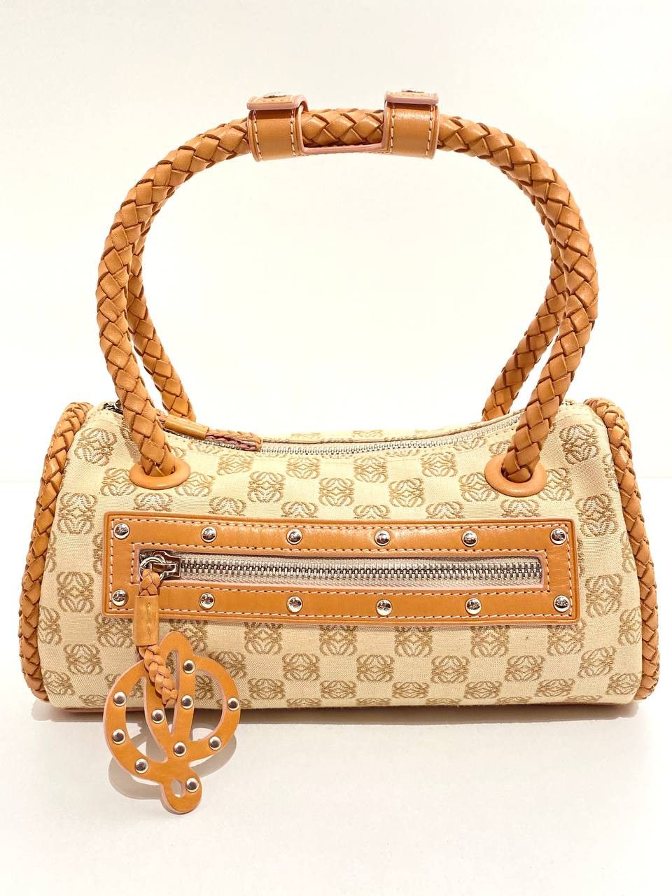 LOEWE Anagram Logo Monogram Baguette Shoulder Hand Bag