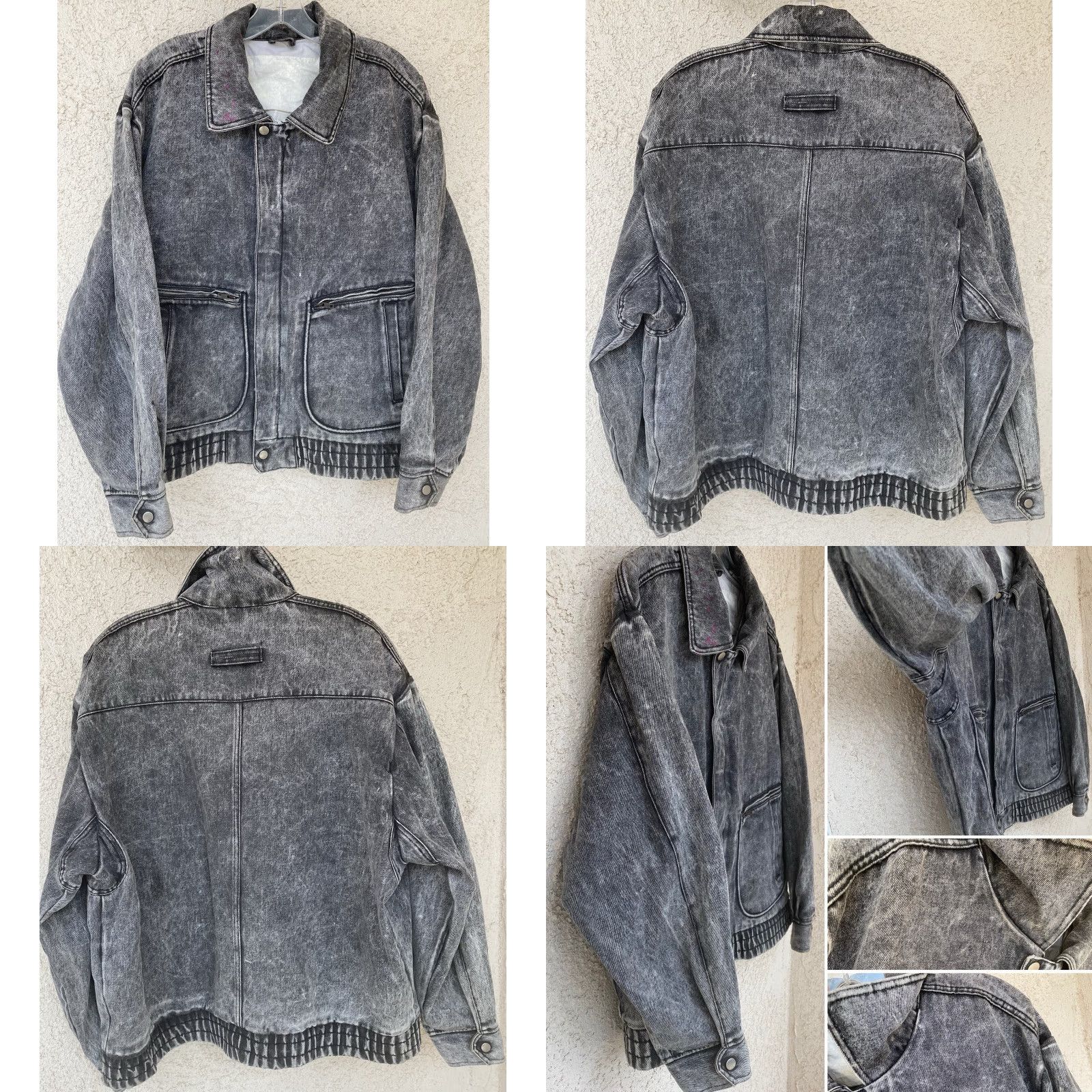 Denime VINTAGE WPL 7720 Denim Jacket Grunge 1990s Black Size L Mens Size US L / EU 52-54 / 3 - 8 Thumbnail