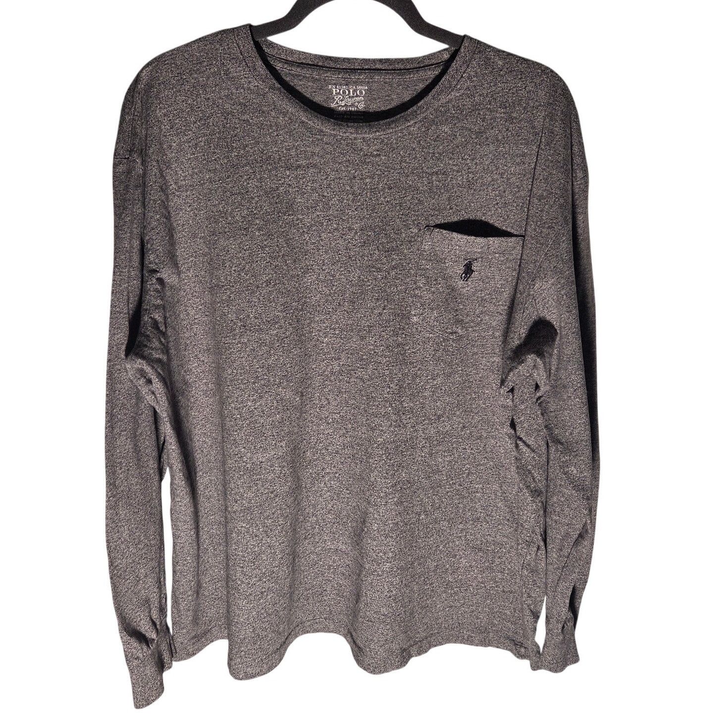 Polo Ralph Lauren Vintage Ralph Lauren Polo Gray XL Long Sleeve T-Shirt Size US XL / EU 56 / 4 - 1 Thumbnail