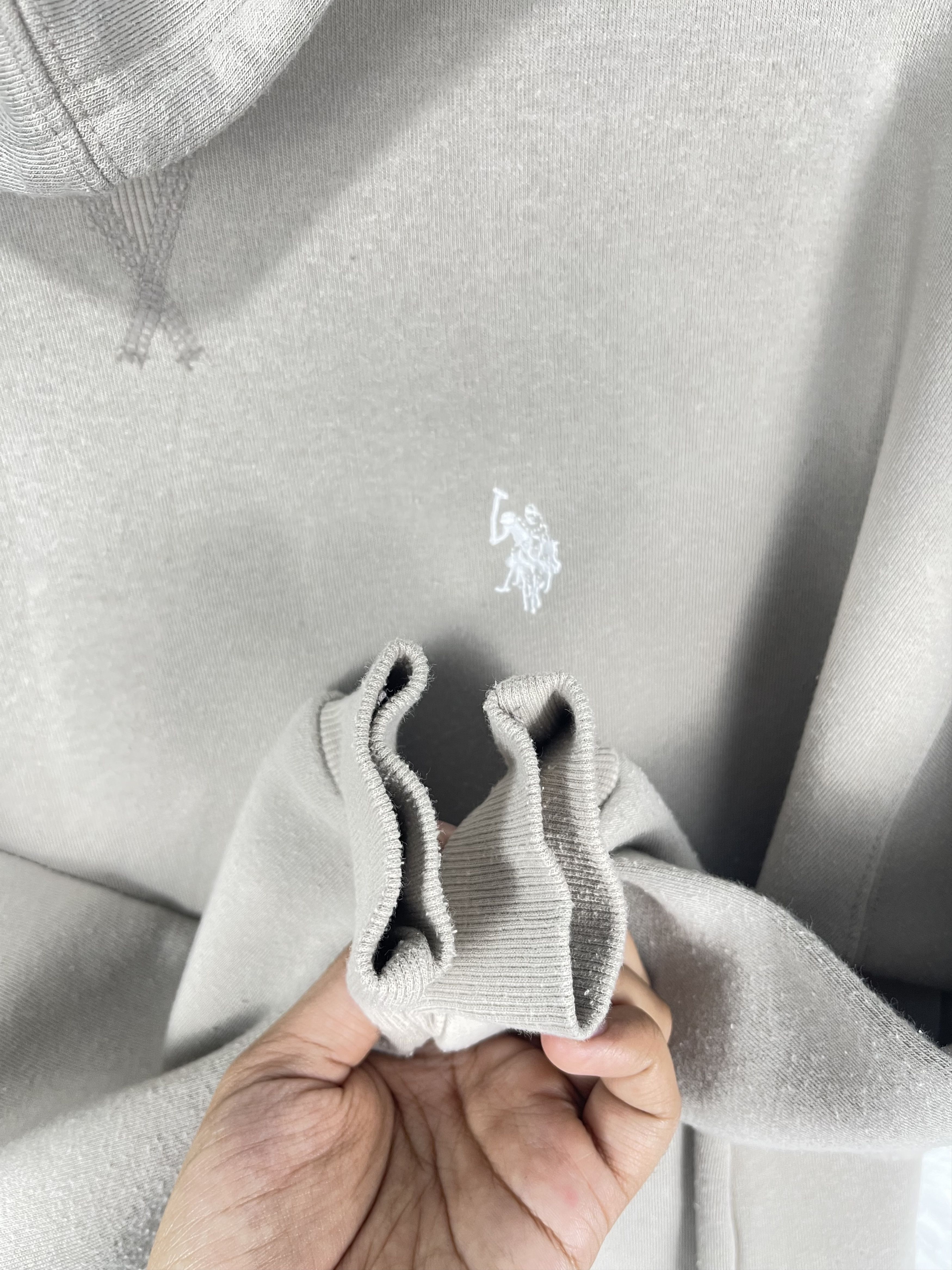 U.S. Polo Assn. Vintage U.S. Polo Assn. Beige Hoodie Sweatshirt AS0033 Size US M / EU 48-50 / 2 - 5 Thumbnail