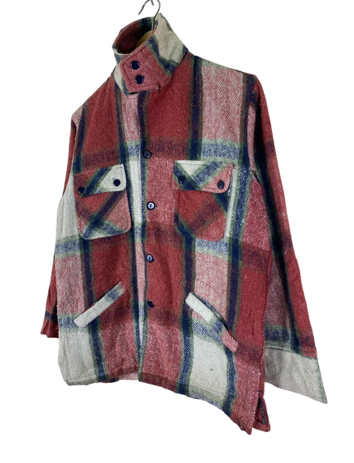 Vintage Vintage Plaid Woolen Button Up Shirt of Young American Size US L / EU 52-54 / 3 - 8 Thumbnail