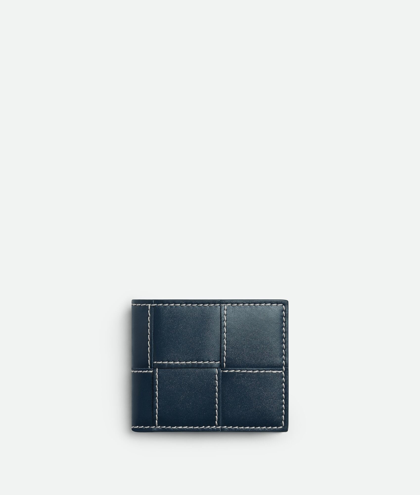 Bottega Veneta o1lf3ng10525 Size: OS / Cassette Bi-Fold Wallet in Blue Size ONE SIZE - 1 Thumbnail