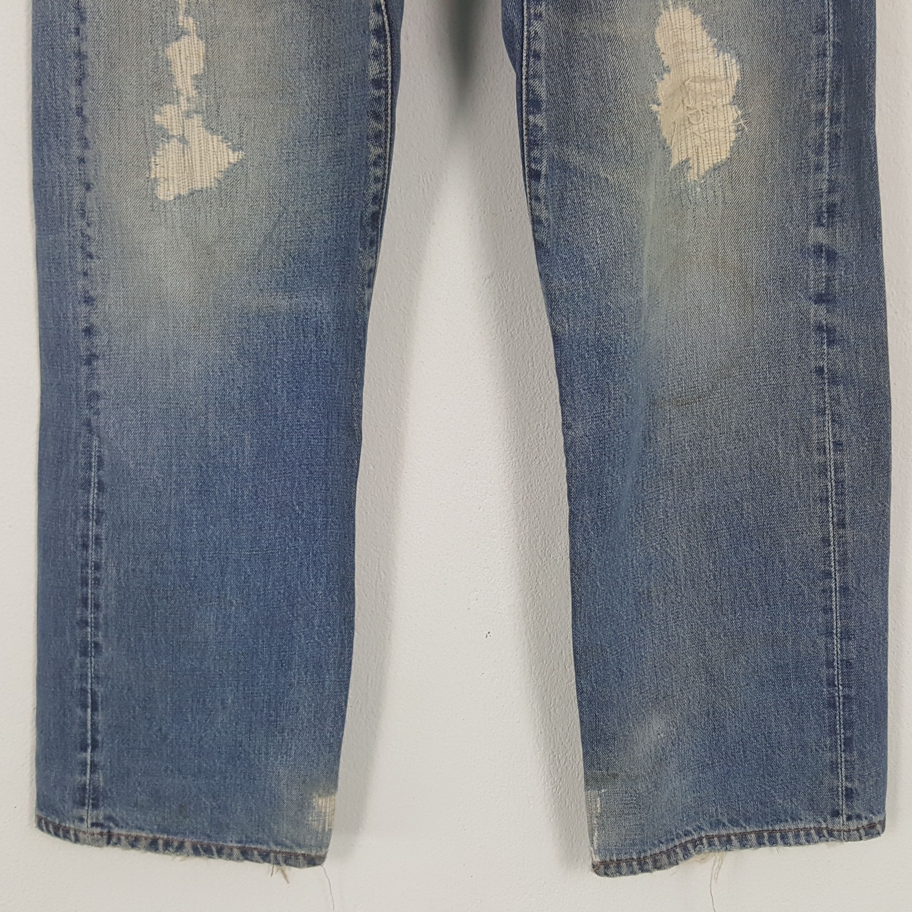 Levi's × Vintage Vintage Levi's Selvedge American Distressed Denim Jeans Size US 31 - 3 Thumbnail