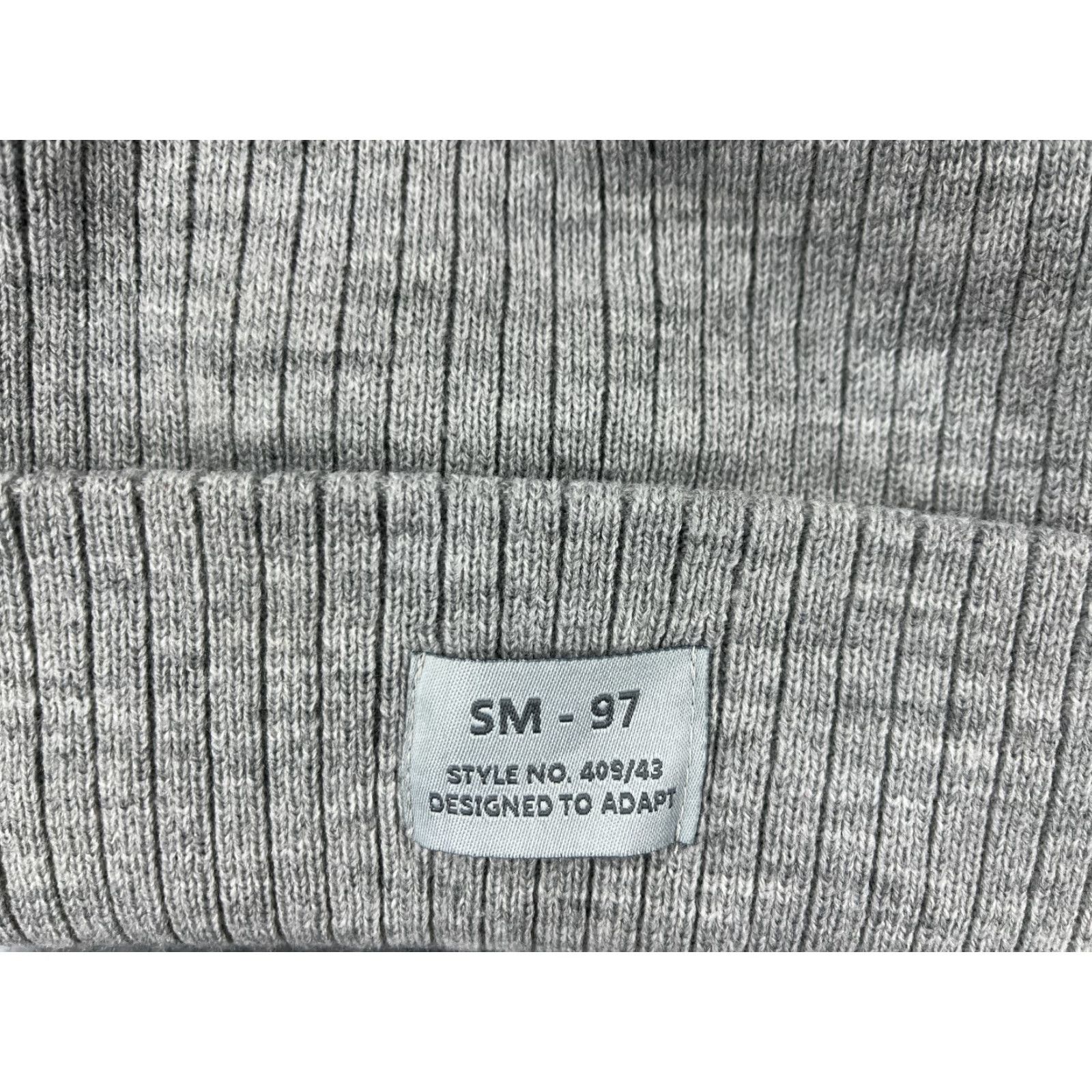 Vintage Berkshire Handkerchief Co Inc Beanie Adult One Size Gray 100% Acrylic Knit Ski Outdoor Size ONE SIZE - 2 Thumbnail