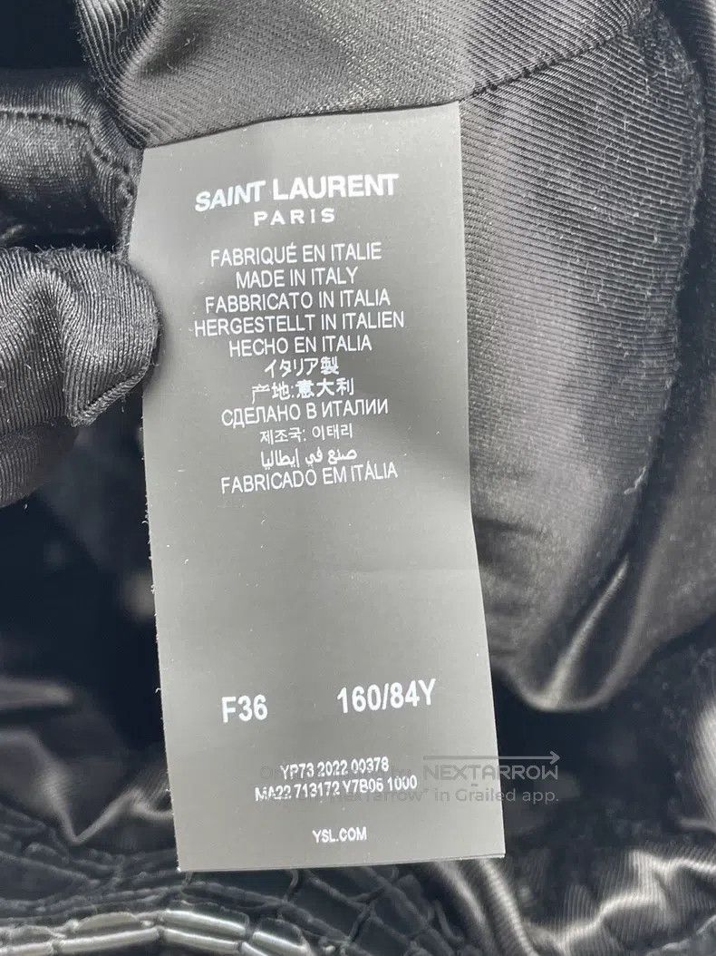Saint Laurent Paris Saint Laurent Paris Black crocodile pattern leather coat Size XS / US 0-2 / IT 36-38 - 7 Thumbnail