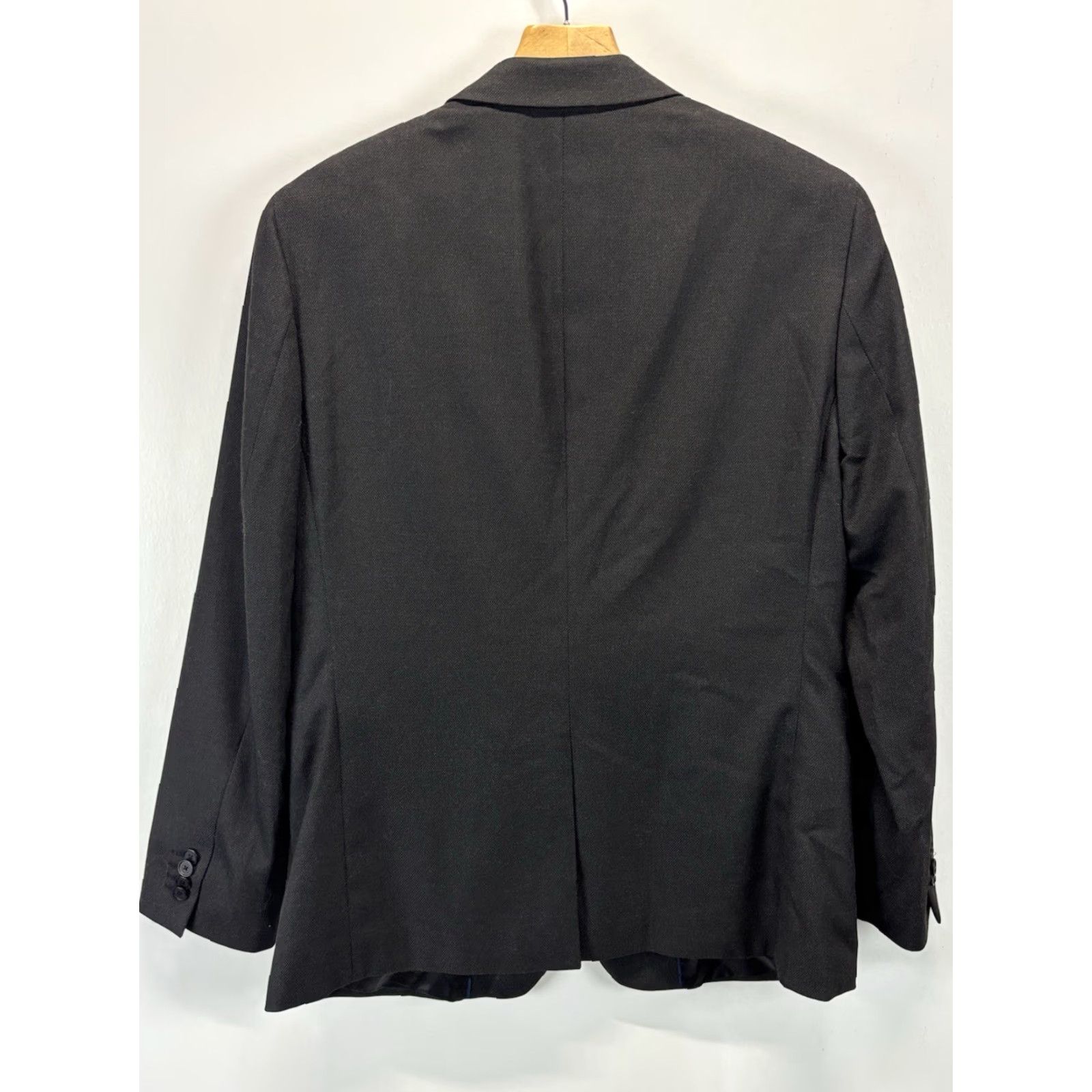 Banana Republic Banana Republic Slim Fit Blazer Jacket Sz 42R Mens Black Charcoal Size 42R - 3 Thumbnail