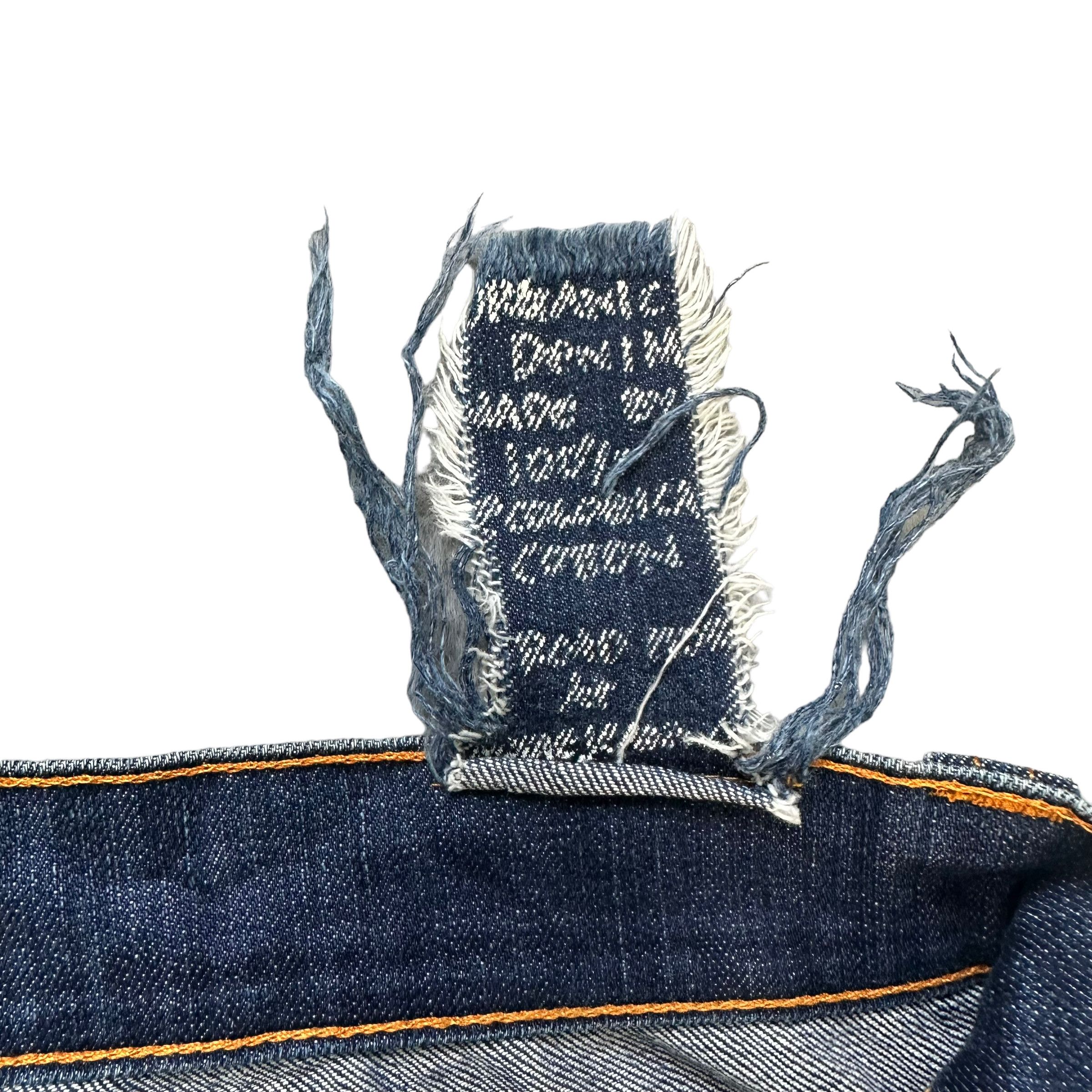 Japanese Brand TRASHED🔥 NUDIE JEANS DENIM PANTS #7463-147 Size US 30 / EU 46 - 8 Thumbnail
