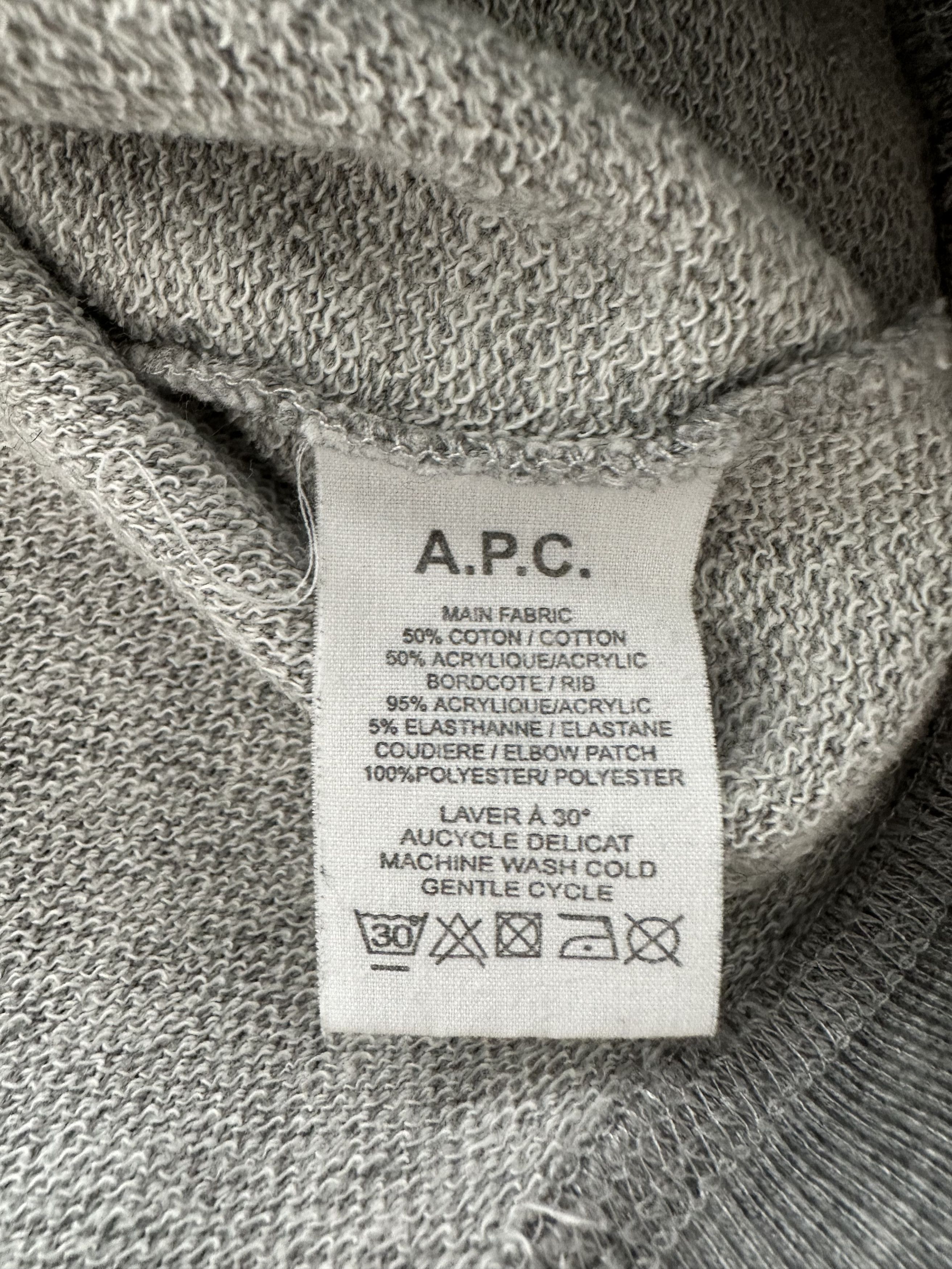 A.P.C. A.P.C. Grey Sweatshirt Size US M / EU 48-50 / 2 - 4 Thumbnail
