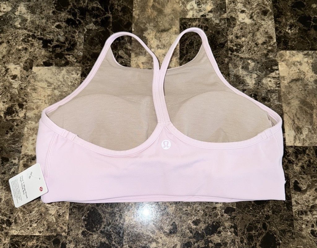 Lululemon LULULEMON FLOW Y WRAP FRONT HIGH NECK BRA PINK SIZE 4 NWT Size ONE SIZE - 2 Thumbnail
