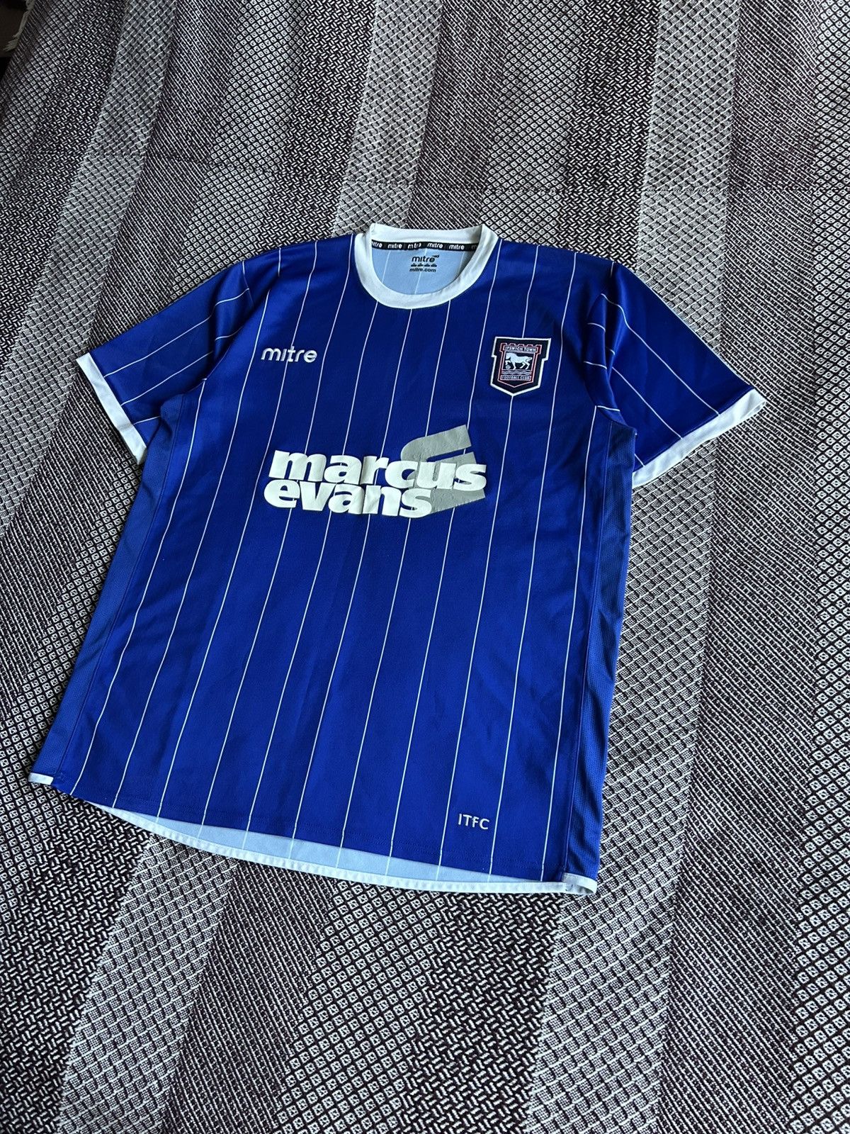 Vintage Ipswich Town 2007/08 Home Football Soccer Jersey Mitre SZ XL Size US XL / EU 56 / 4 - 2 Thumbnail