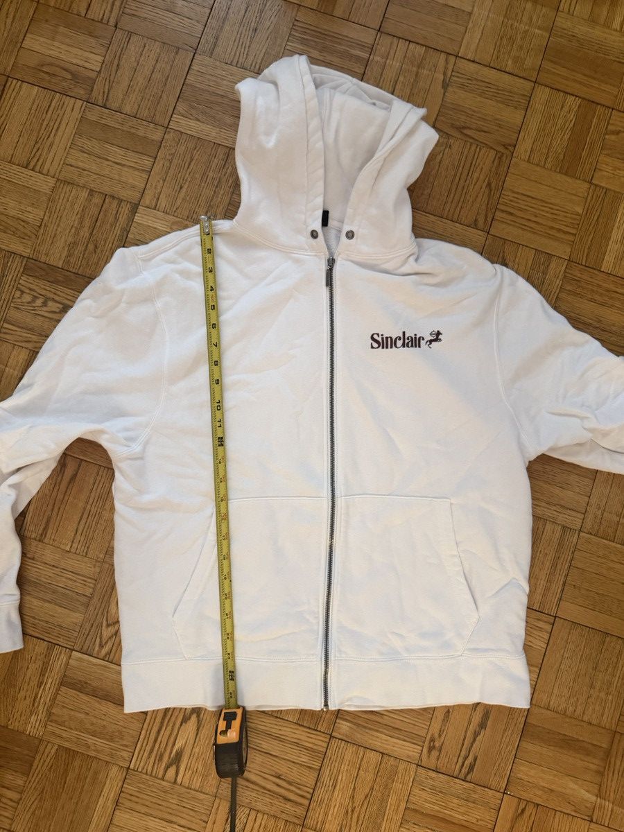 Sinclair Global Sinclair White Zip-Up Hoodie Size US L / EU 52-54 / 3 - 3 Thumbnail