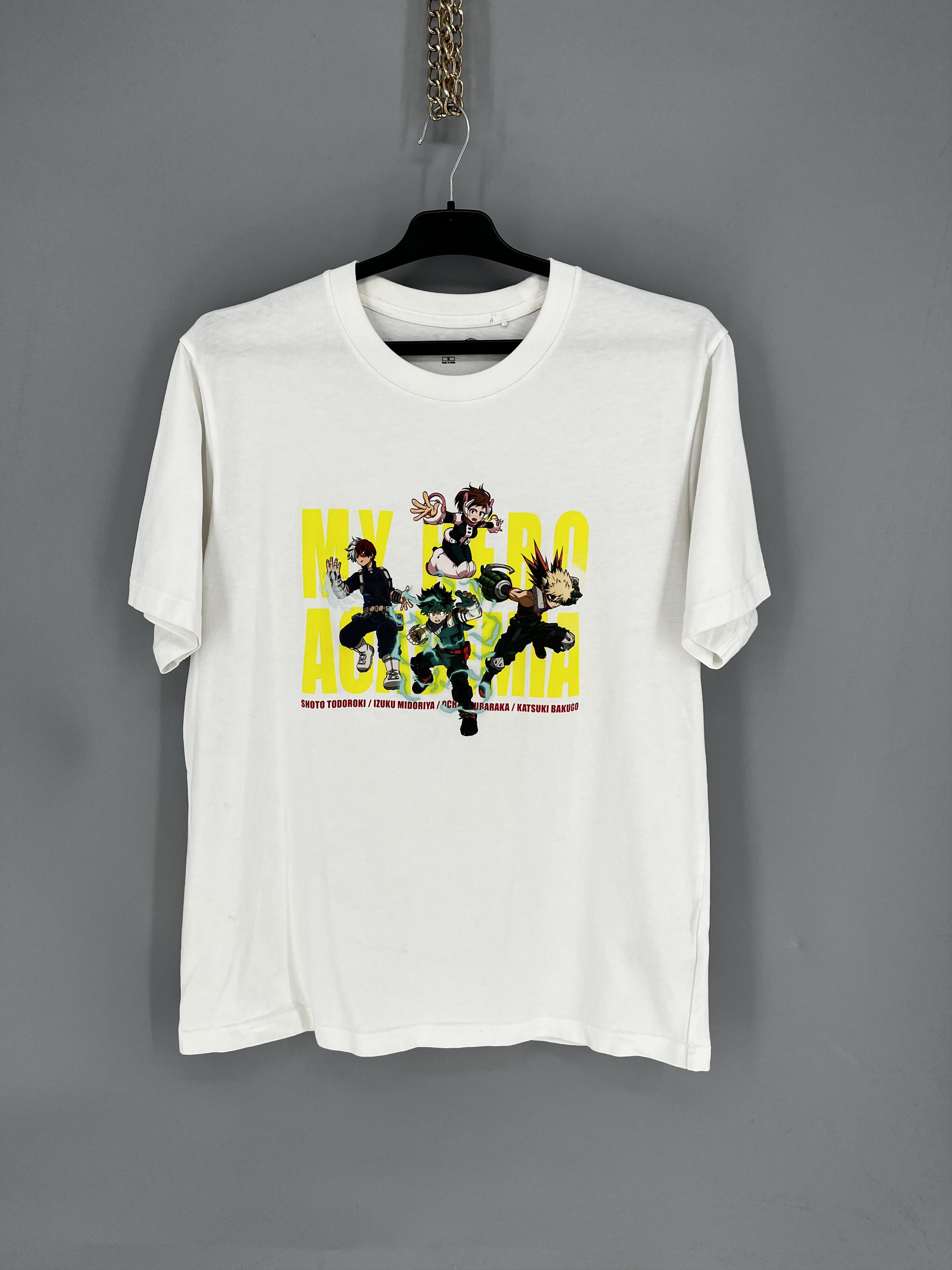 Uniqlo UT Uniqlo My Hero Academia Shirt Adult M White Deku Bakugo Size US M / EU 48-50 / 2 - 1 Thumbnail