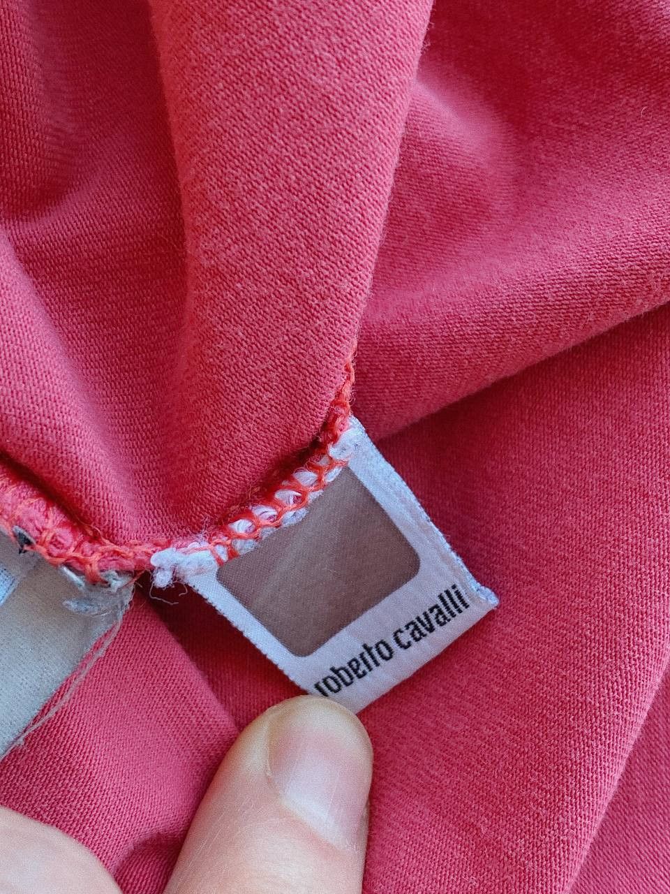 Roberto Cavalli Roberto Cavalli T-Shirt Pink Logo Y2K Size XXL / US 16-18 / IT 52-54 - 7 Thumbnail