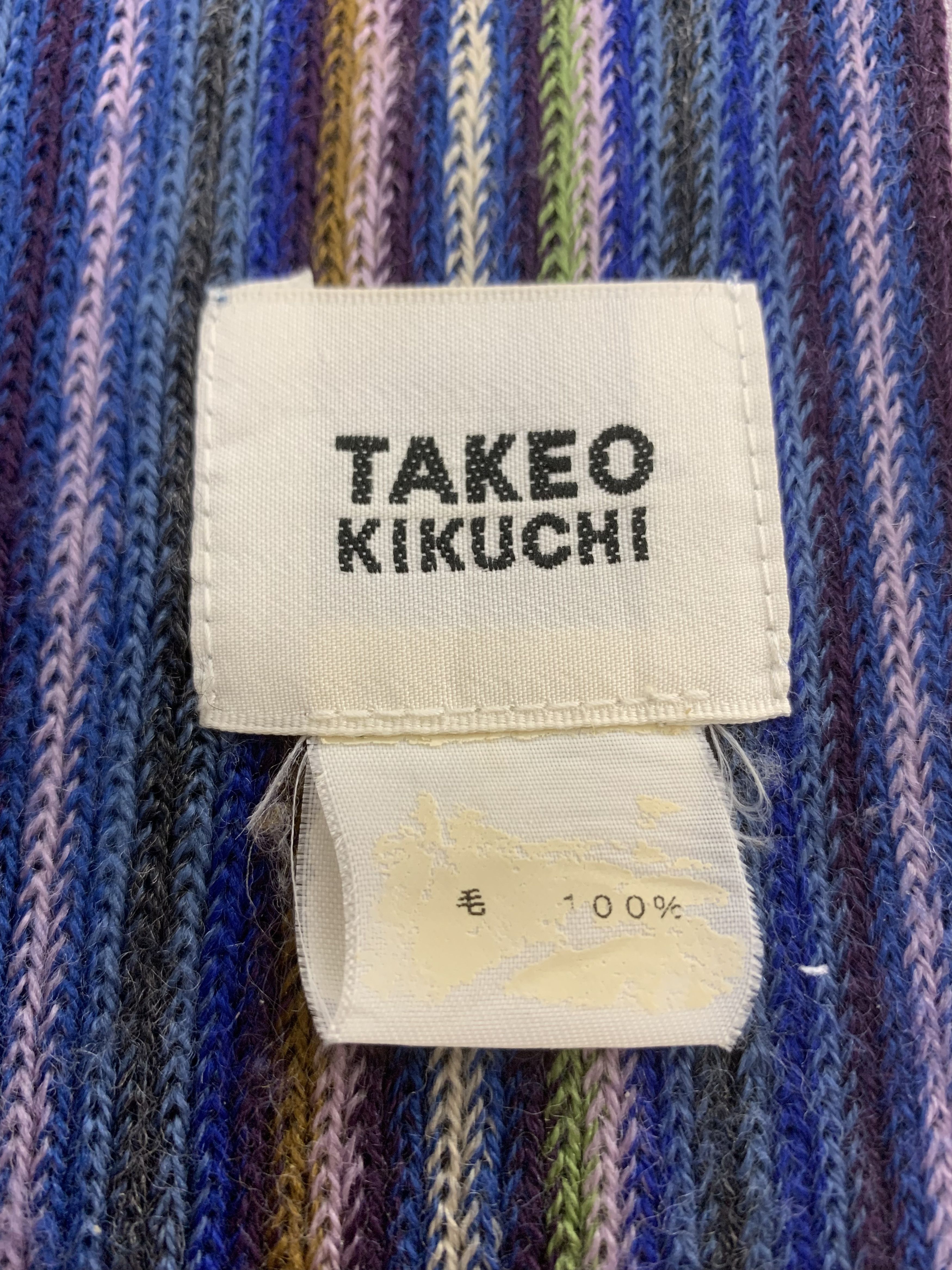 Takeo Kikuchi Takeo Kikuchi Scarf Wool Muffler Neck Wrap BL3168 Size ONE SIZE - 4 Thumbnail