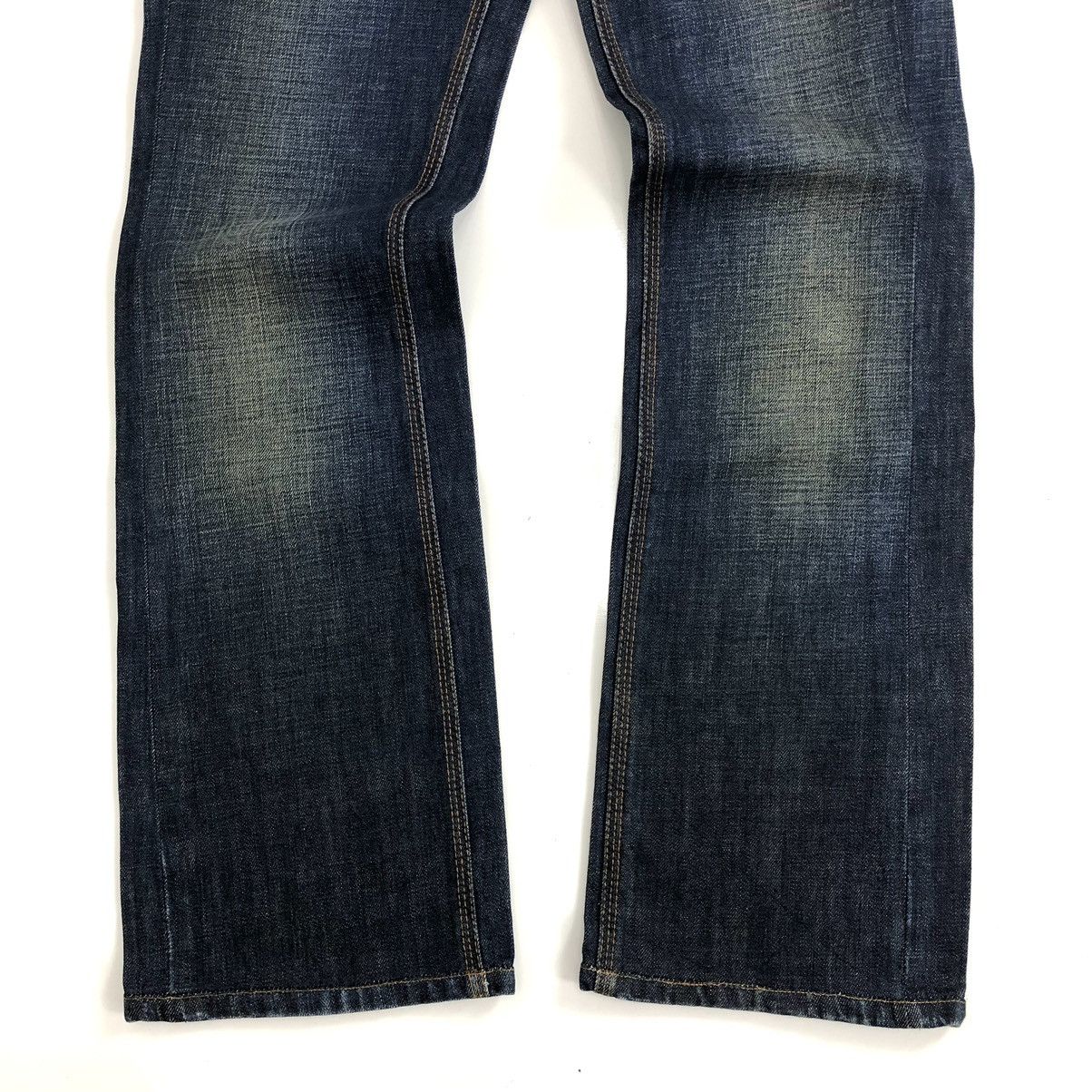 Versace × Vintage Vintage Versace Medusa Faded Blue Flared Jeans Size US 32 / EU 48 - 7 Thumbnail