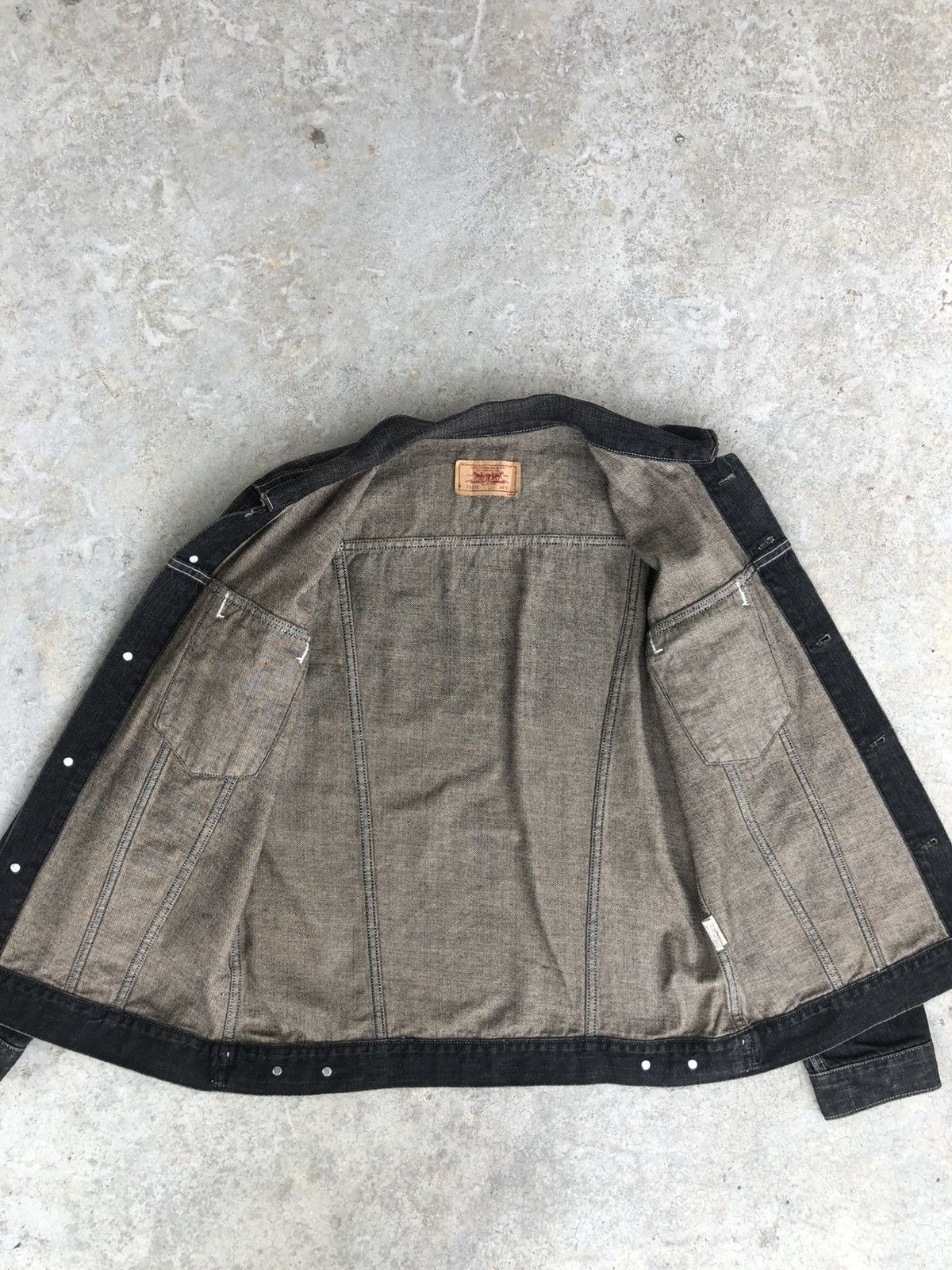 Levi's Y2k Levi’s Denim Jacket Mud Wash Distressed Size US L / EU 52-54 / 3 - 13 Thumbnail