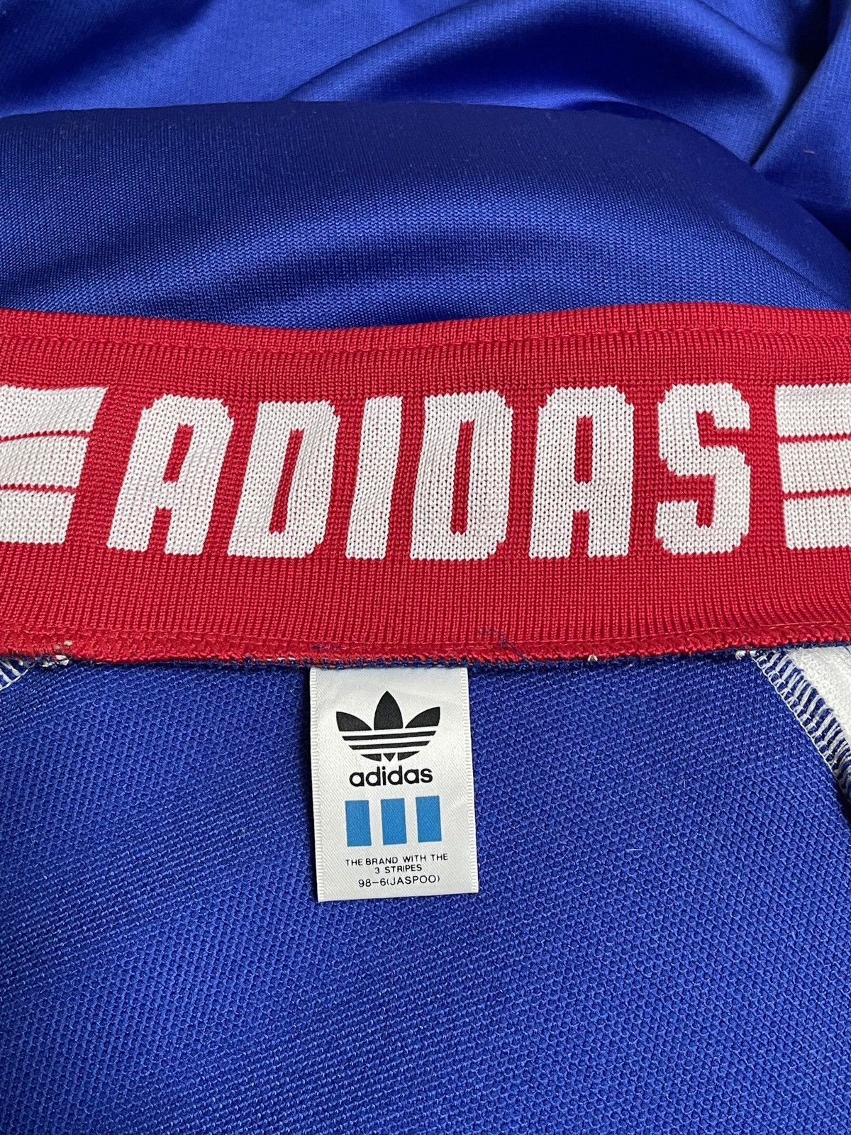 Adidas × Vintage Vintage Brand Adidas Football France Team Tracktop 1990s Size US M / EU 48-50 / 2 - 9 Thumbnail