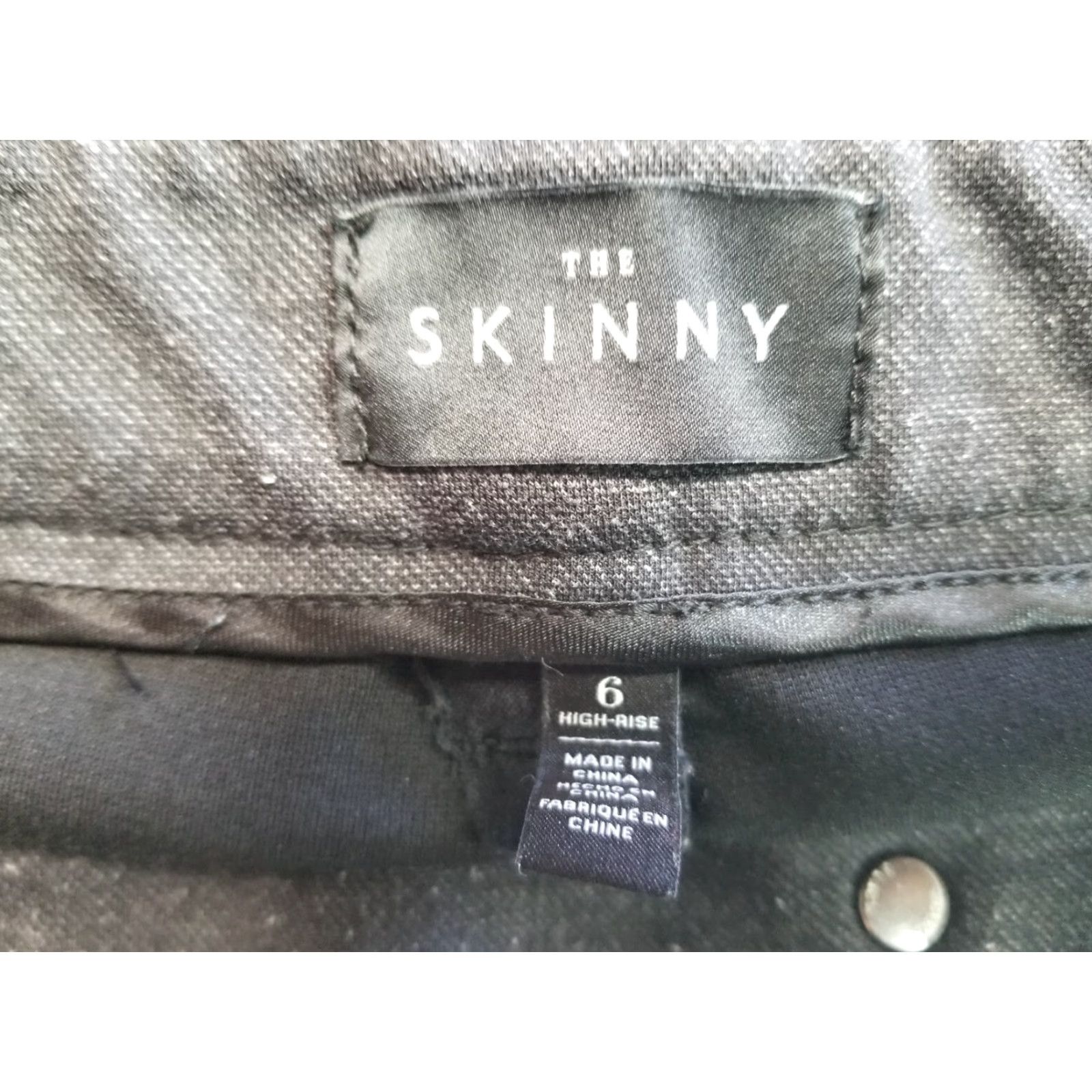 White House Black Market White House Black Market Women's Pants Skinny High Rise Slim Inseam 28 in Size 6 Gray Blue Pattern Solid Dress Pants Size 28" / US 6 / IT 42 - 7 Thumbnail
