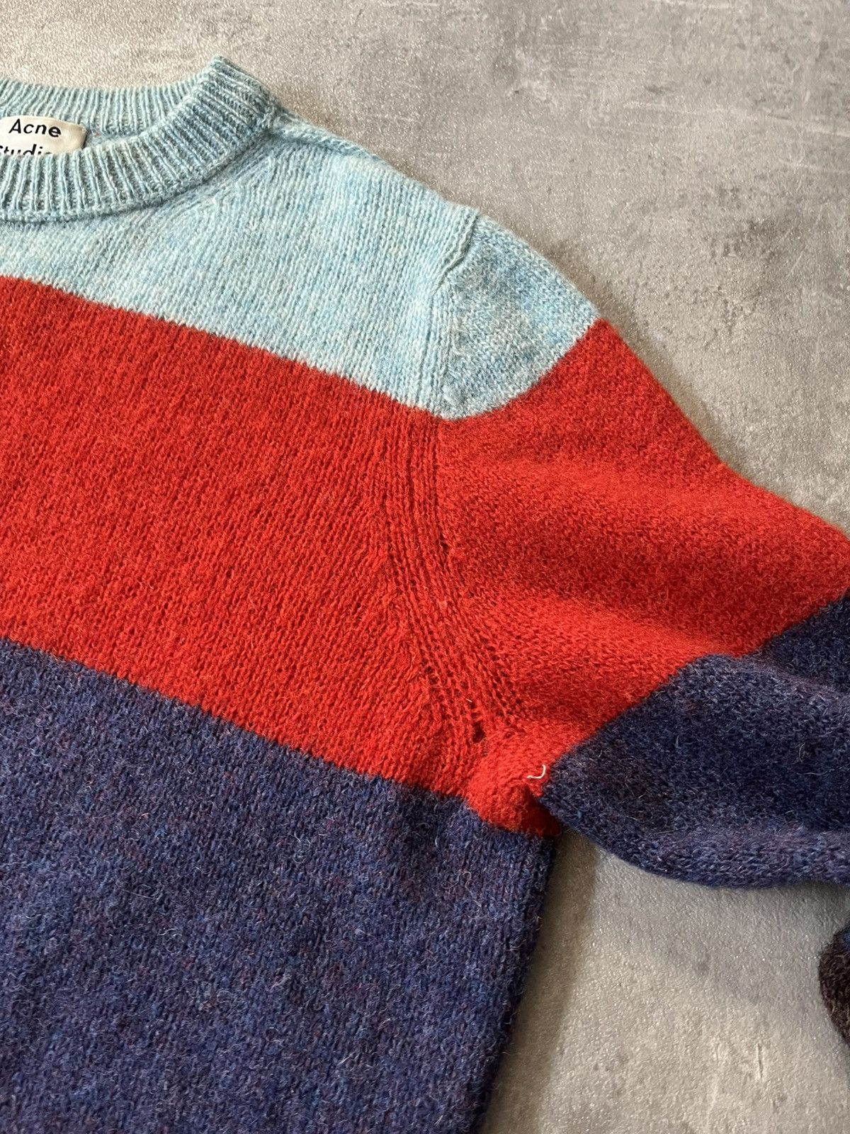 Acne Studios Acne Studios Kai B striped wool multicolor sweater Size US L / EU 52-54 / 3 - 6 Thumbnail