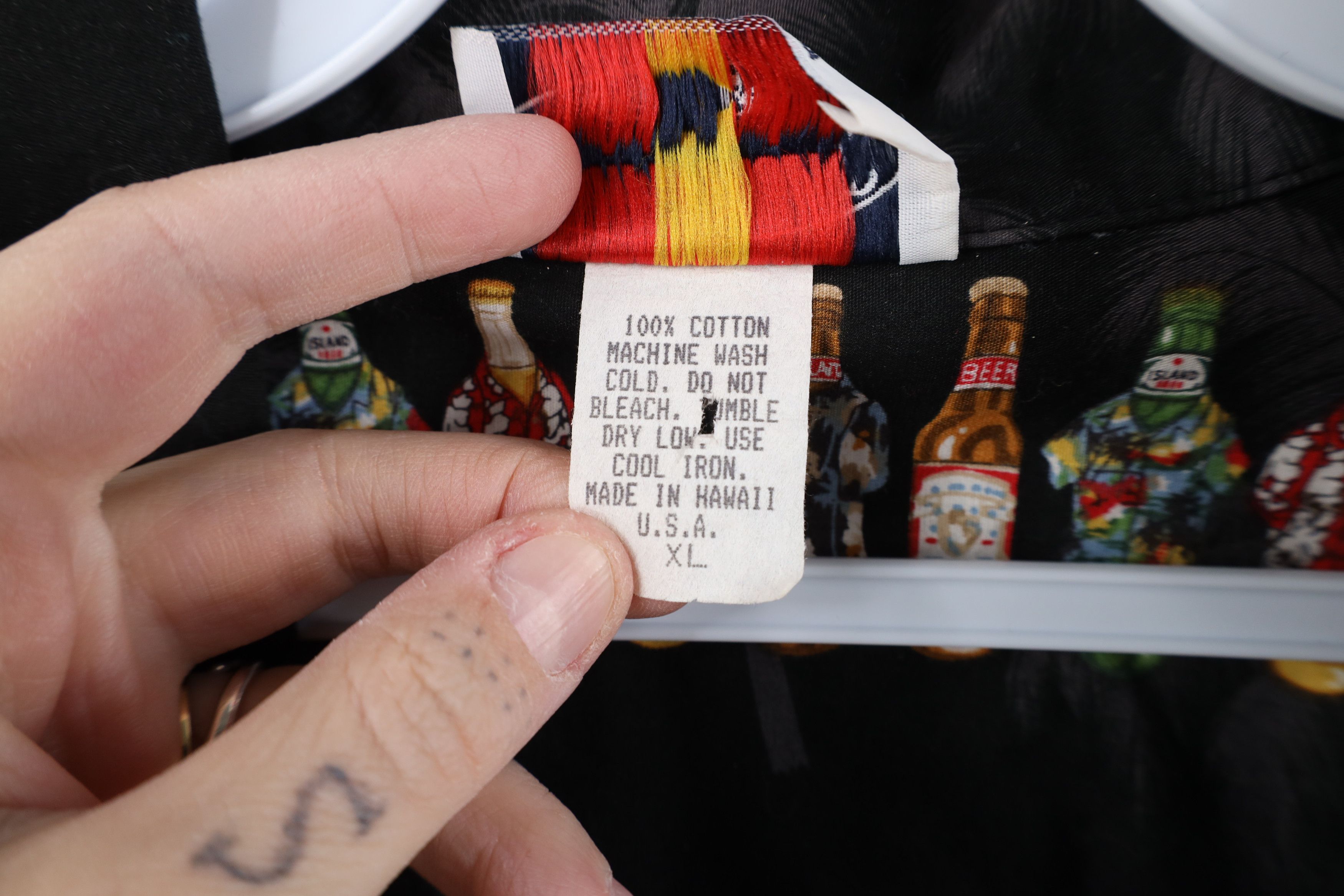 Vintage Vintage 90s Streetwear Beer Camp Collar Button Shirt USA Size US XL / EU 56 / 4 - 11 Thumbnail
