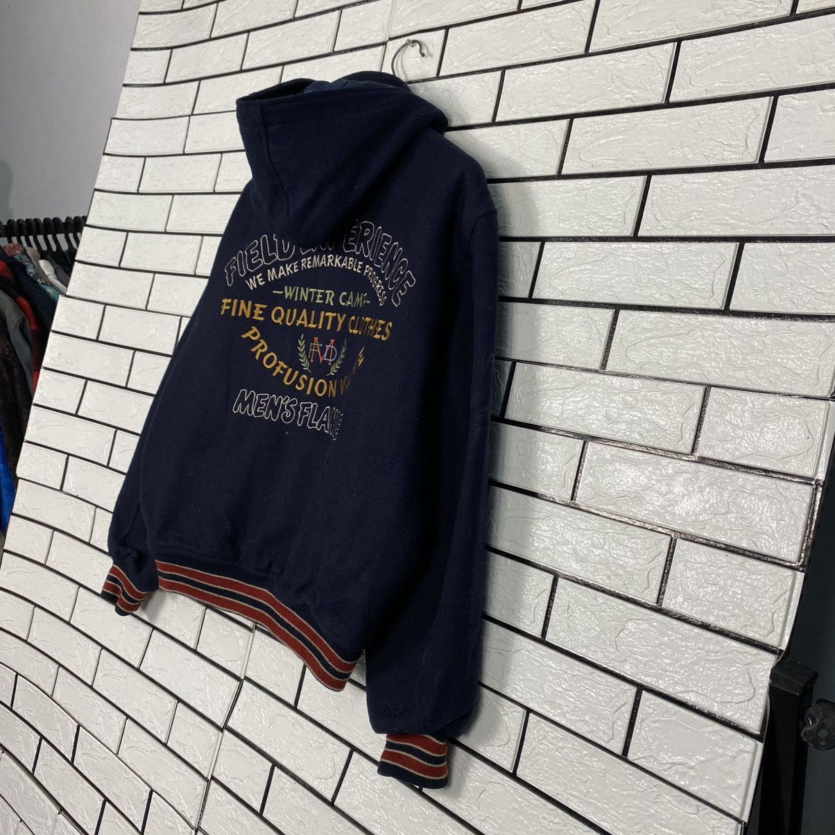 Japanese Brand 🔥VINTAGE WOOL BOMBER JACKET MEN’S FLANDRE ISSEY MIYAKE Size US M / EU 48-50 / 2 - 10 Thumbnail