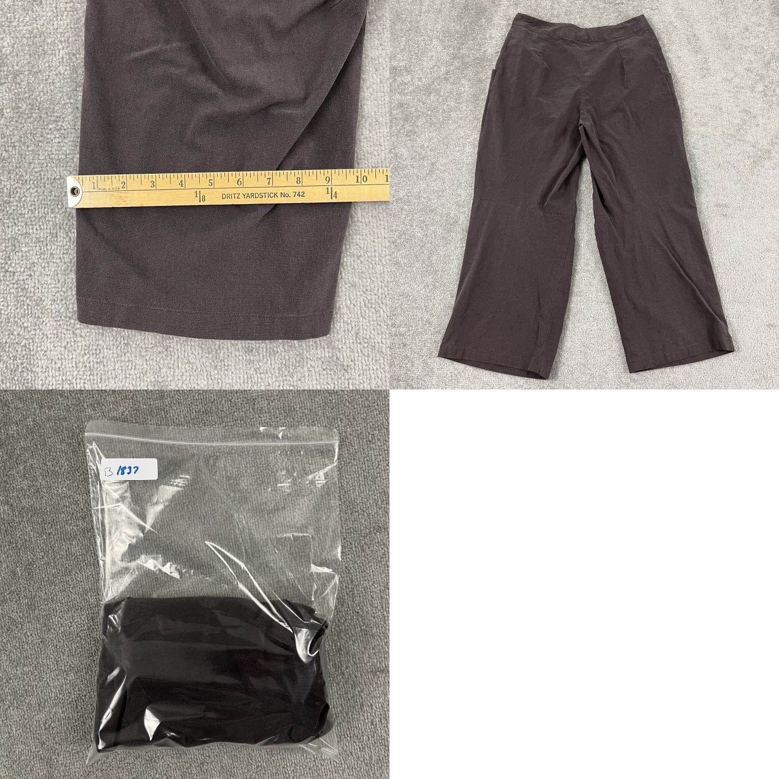 Roberto Cavalli Lilith Pants Womens Size 40 Medium 30 x 25 Purple High Rise Wide Leg Minimalist Size 27" / US 4 / IT 40 - 8 Thumbnail