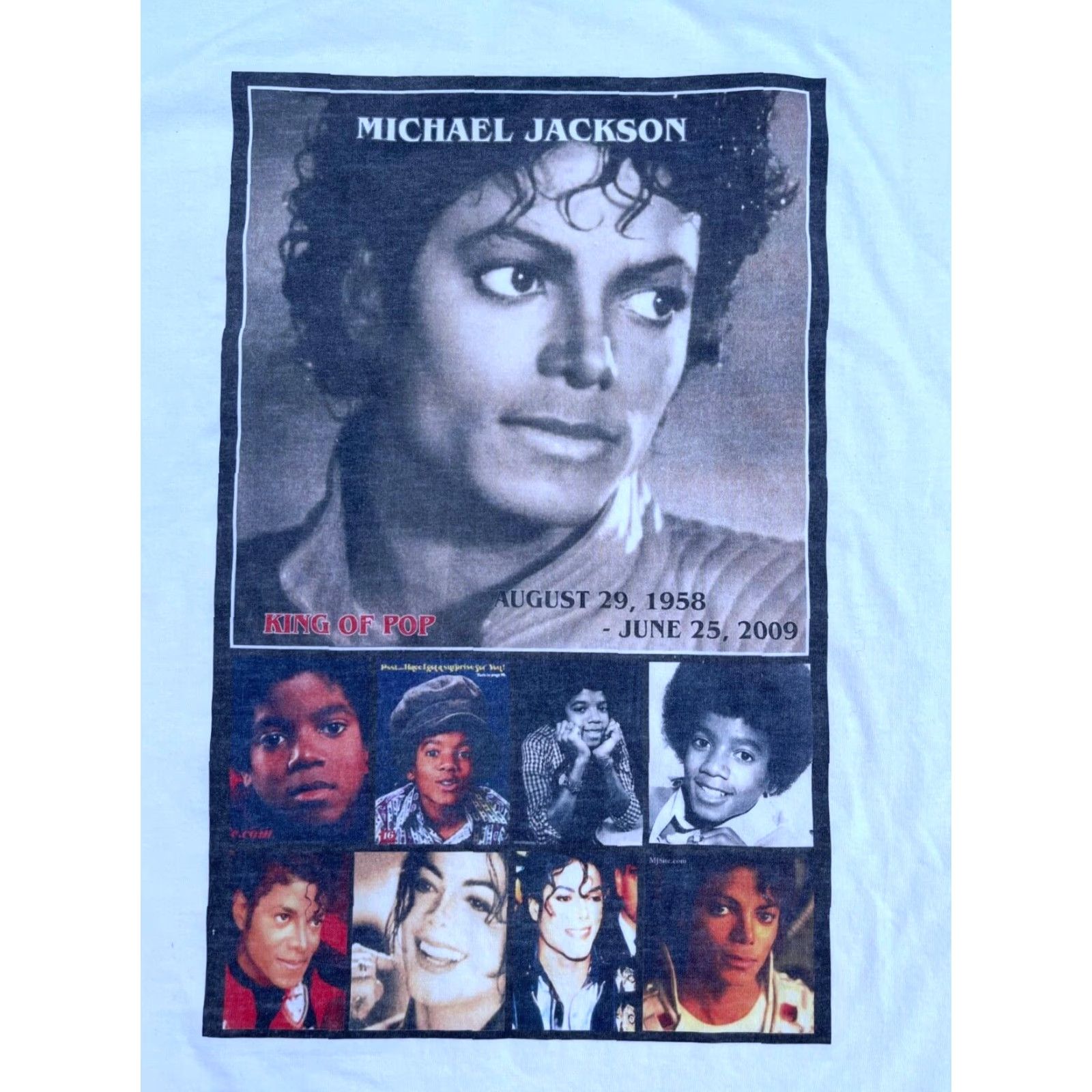 Vintage VINTAGE Michael Jackson Life Tribute Memorial T-shirt 1958-2009 Sz XL Size US XL / EU 56 / 4 - 3 Thumbnail