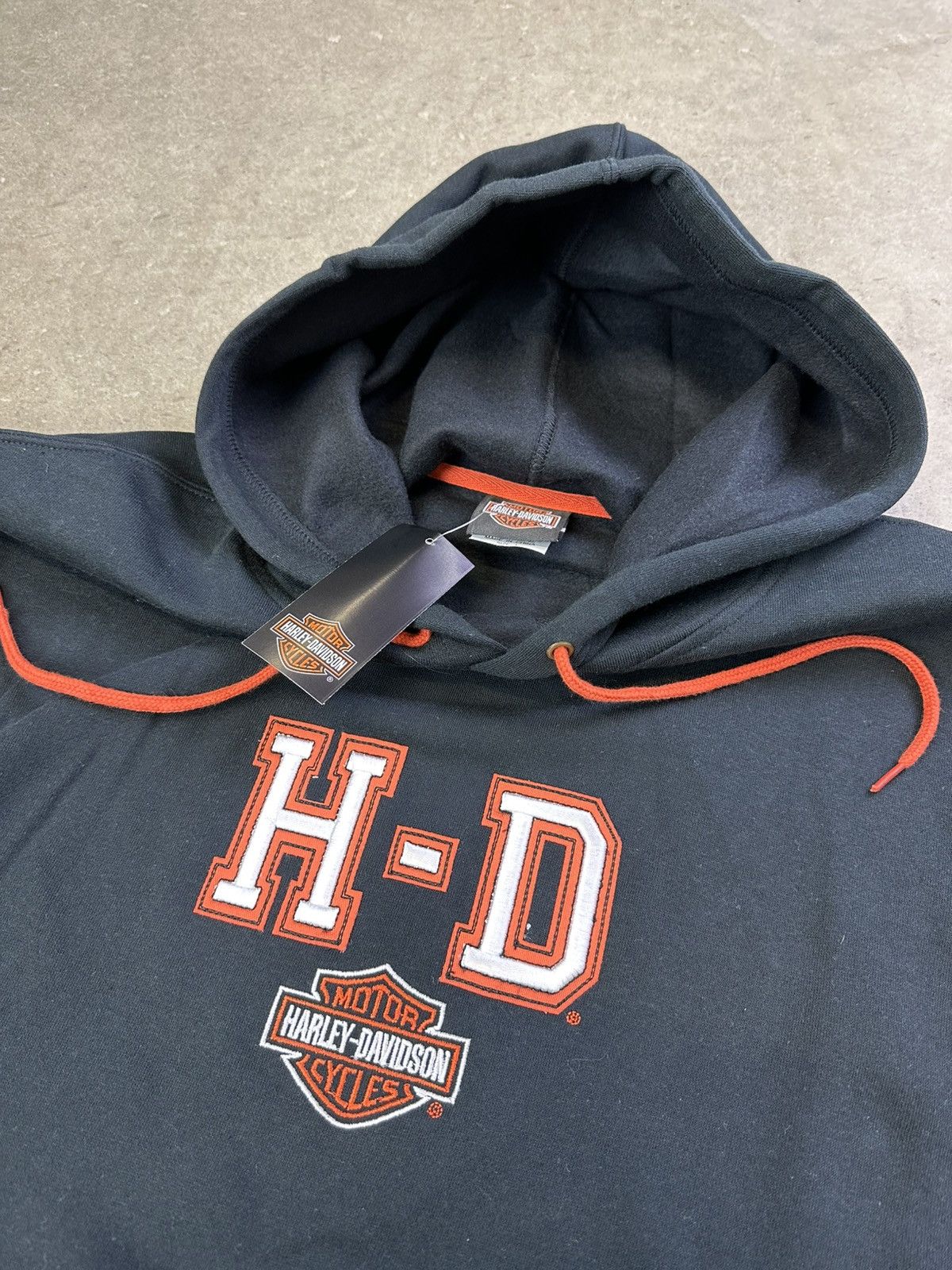 Harley Davidson × Vintage Vintage Harley Davidson HD Hoodie L/XL Black Size US XL / EU 56 / 4 - 5 Thumbnail