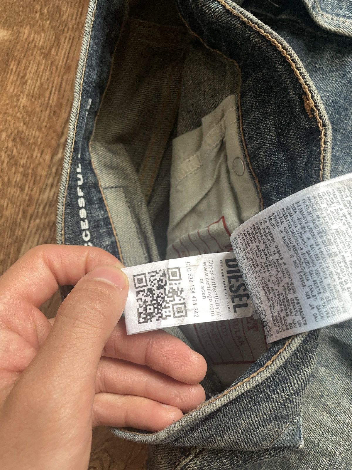 Diesel × If Six Was Nine × Japanese Brand Vintage Diesel Jeans Big Logo Distressed Baggy japanese 90s Size US 34 / EU 50 - 11 Thumbnail