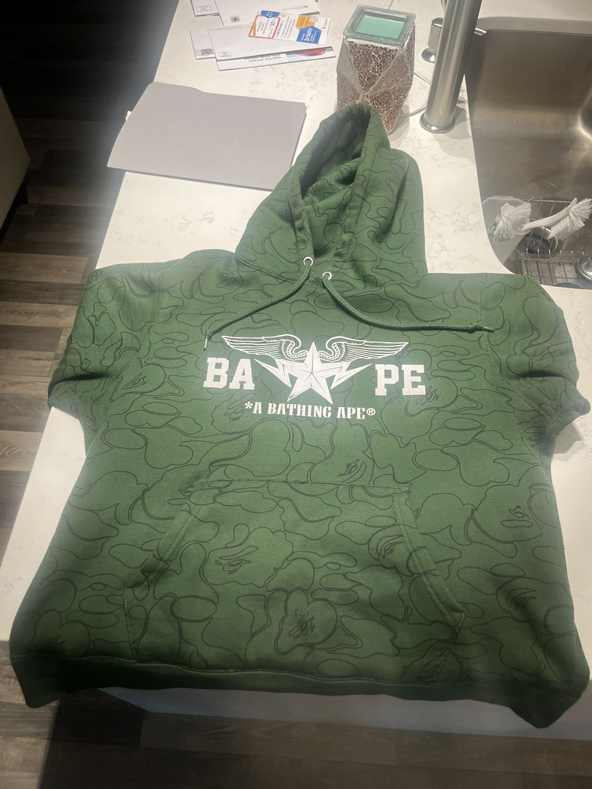 image of Bape A Bathing Ape Happy New Year Pull Over in Green, Men's (Size Large)