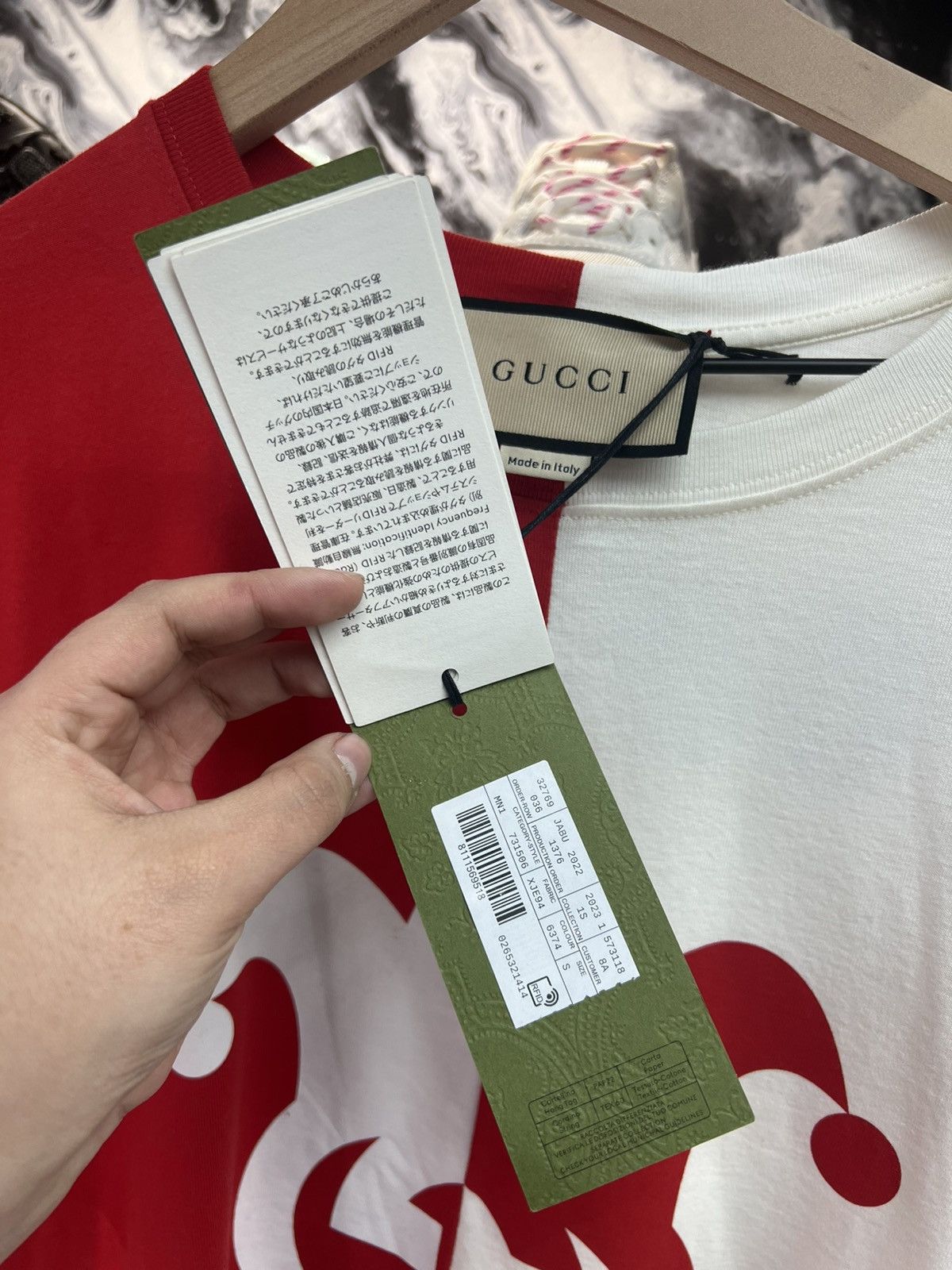 Gucci Gucci Jester Pint Red/White Tee Size US S / EU 44-46 / 1 - 10 Thumbnail