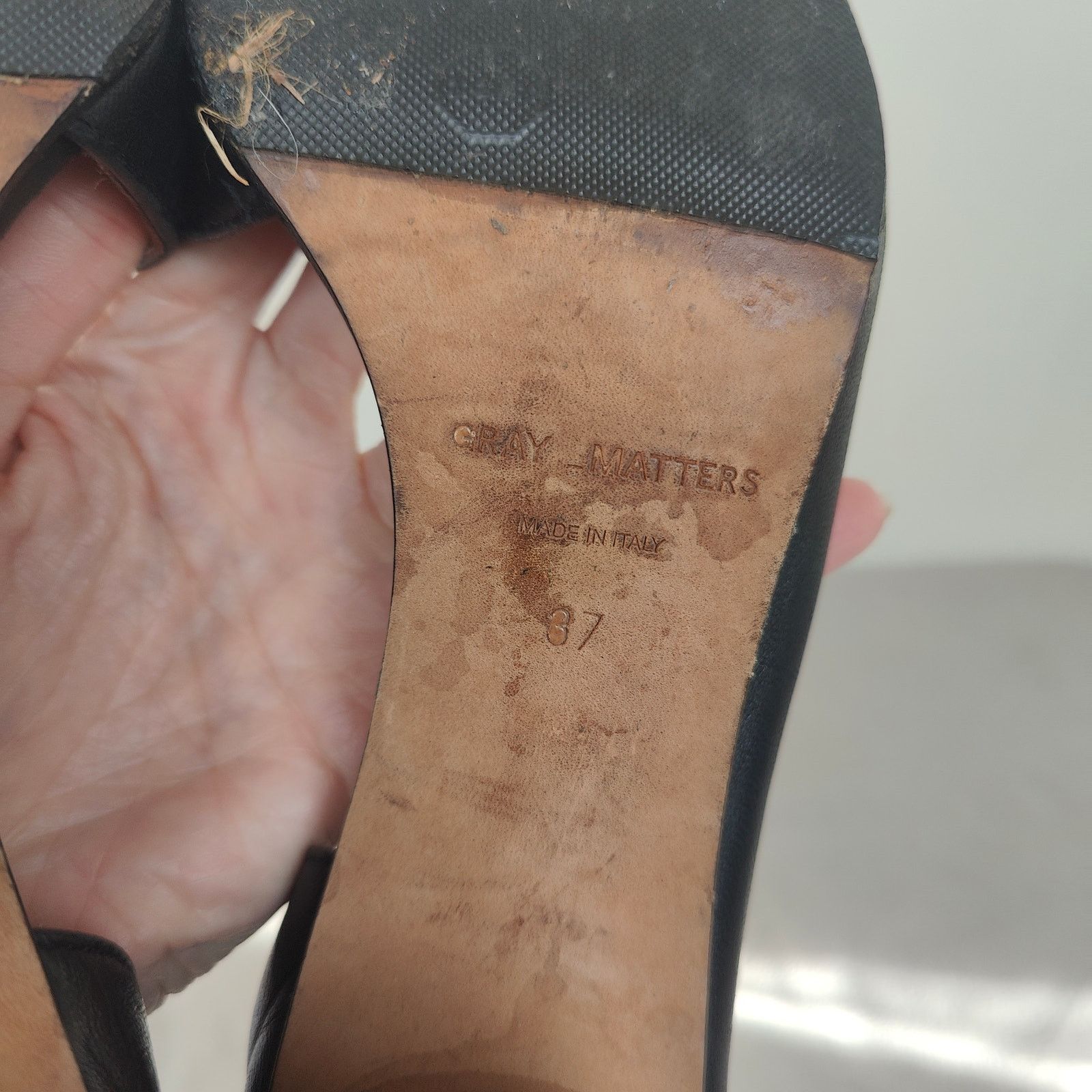 Other Gray Matters Yune Ho Cut Out Heels Womens 7 37 Black Size US 7 / IT 37 - 9 Thumbnail