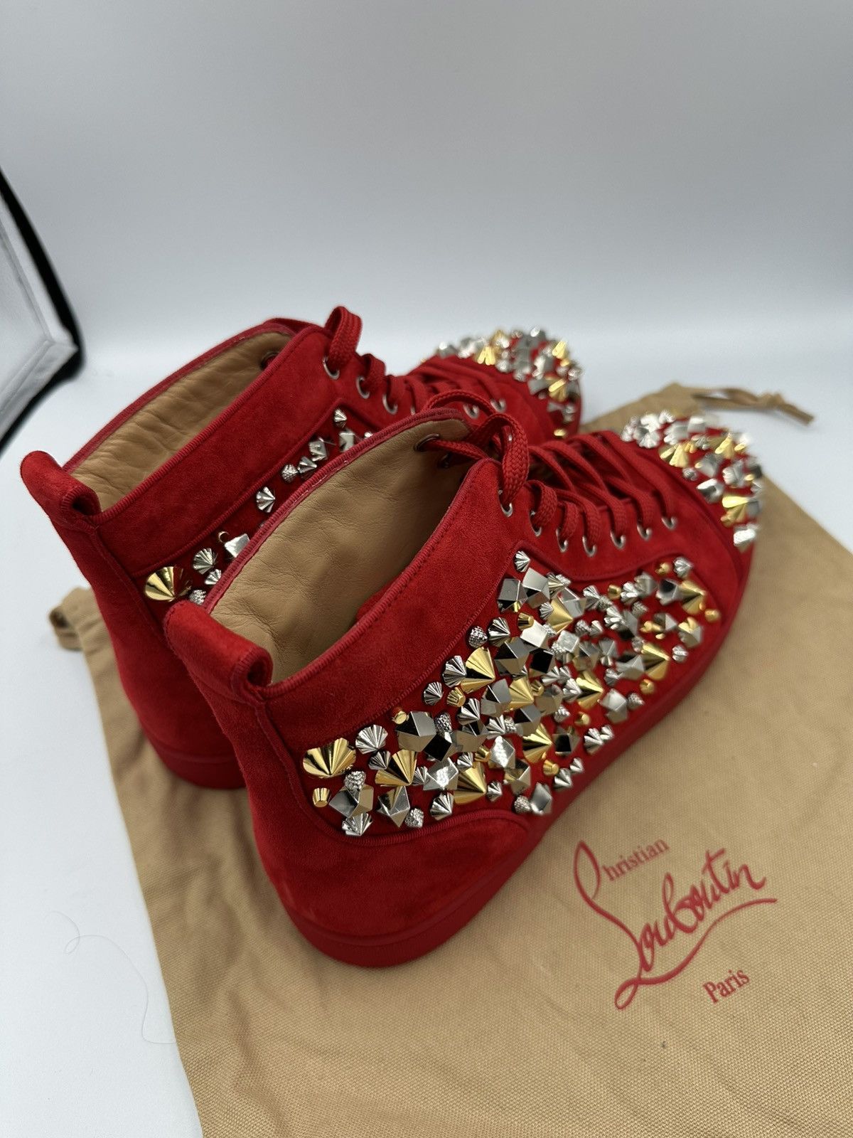 Christian Louboutin Christian Louboutin Red Spikes Size US 12.5 / EU 45-46 - 3 Thumbnail