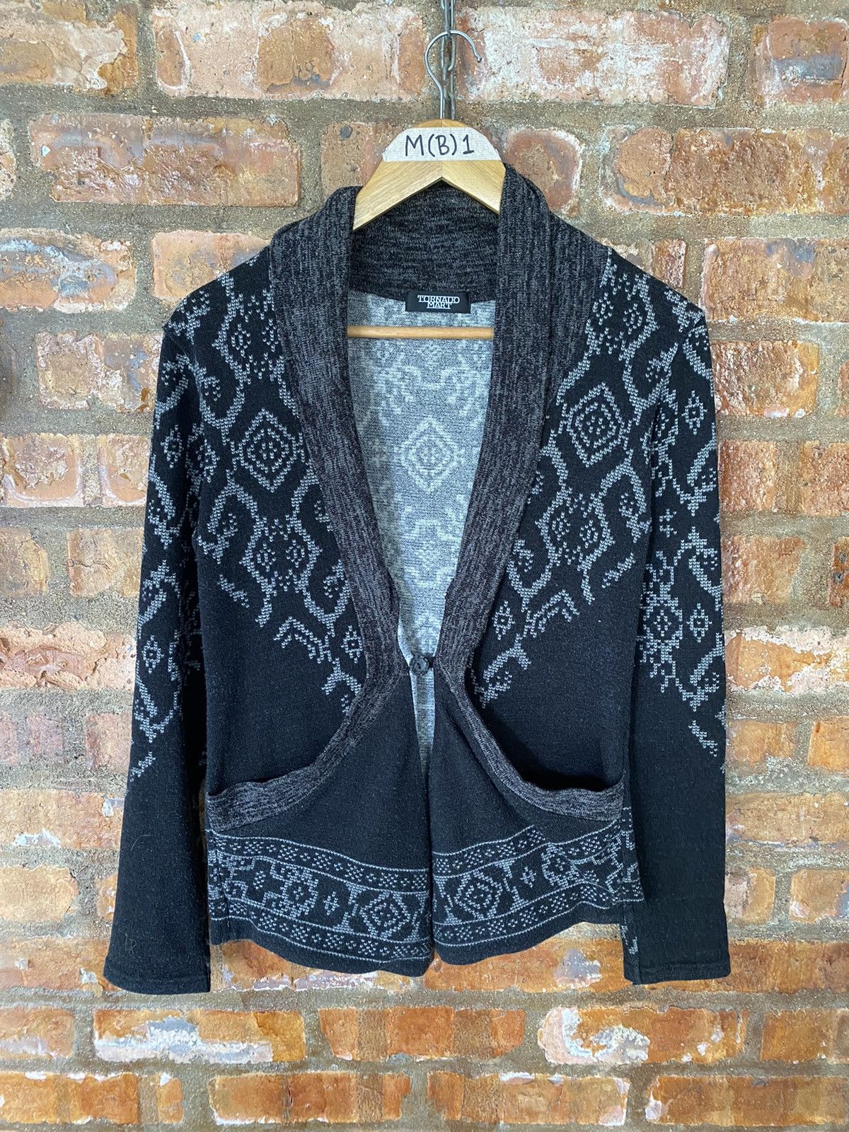 Tornado Mart 🔥🔥 Tornado Mart Knits native Jacquard tribal cardigan Size US M / EU 48-50 / 2 - 2 Thumbnail