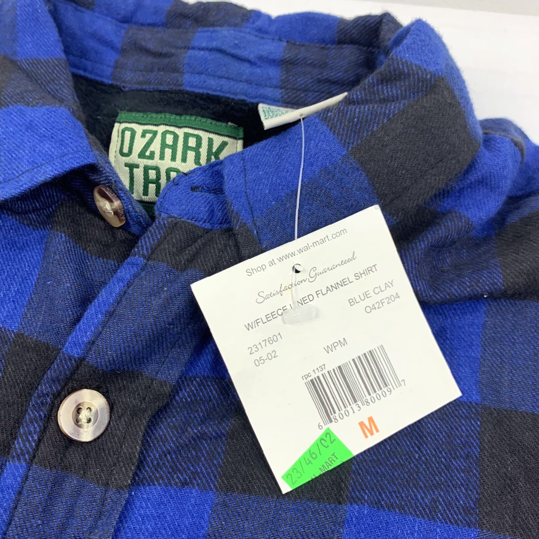 Vintage VINTAGE Ozark Trail Fleece Lined Flannel Shirt Mens Adult Medium Blue Plaid 90s Y2K Outdoor Casual Size US M / EU 48-50 / 2 - 4 Thumbnail