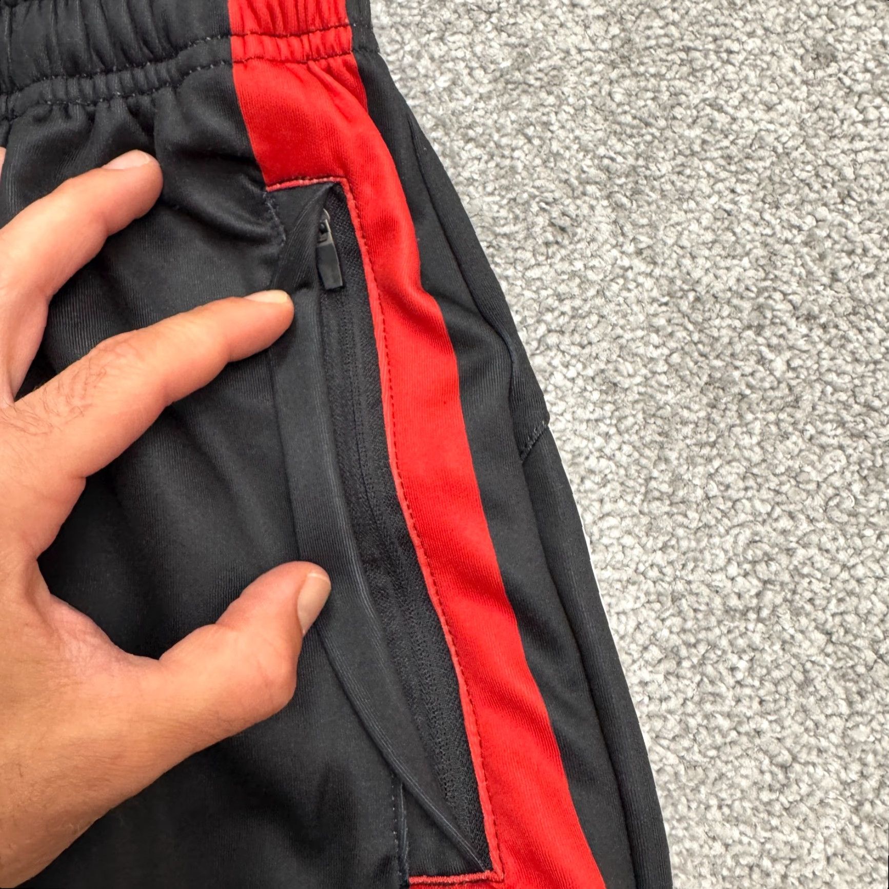 Vintage Beastmode Spartan Jogger Pants Mens S Red Regular Waist 28 Inseam 28in Tapered Size US 29 - 6 Thumbnail