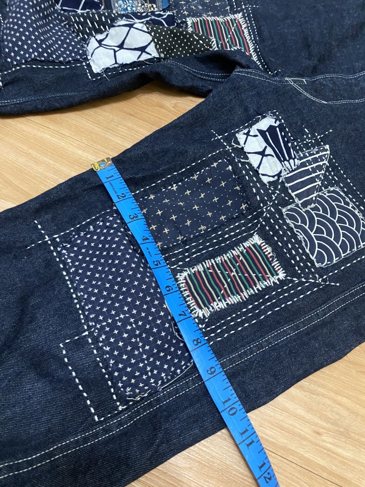 Uniqlo Uniqlo quater pants custom made sashiko emboidery Size US 34 / EU 50 - 11 Thumbnail
