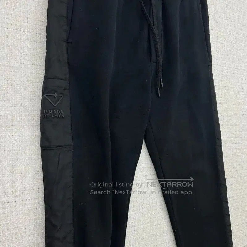 Prada Prada Black Cotton Logo Casual Pants. Size US 32 / EU 48 - 3 Thumbnail