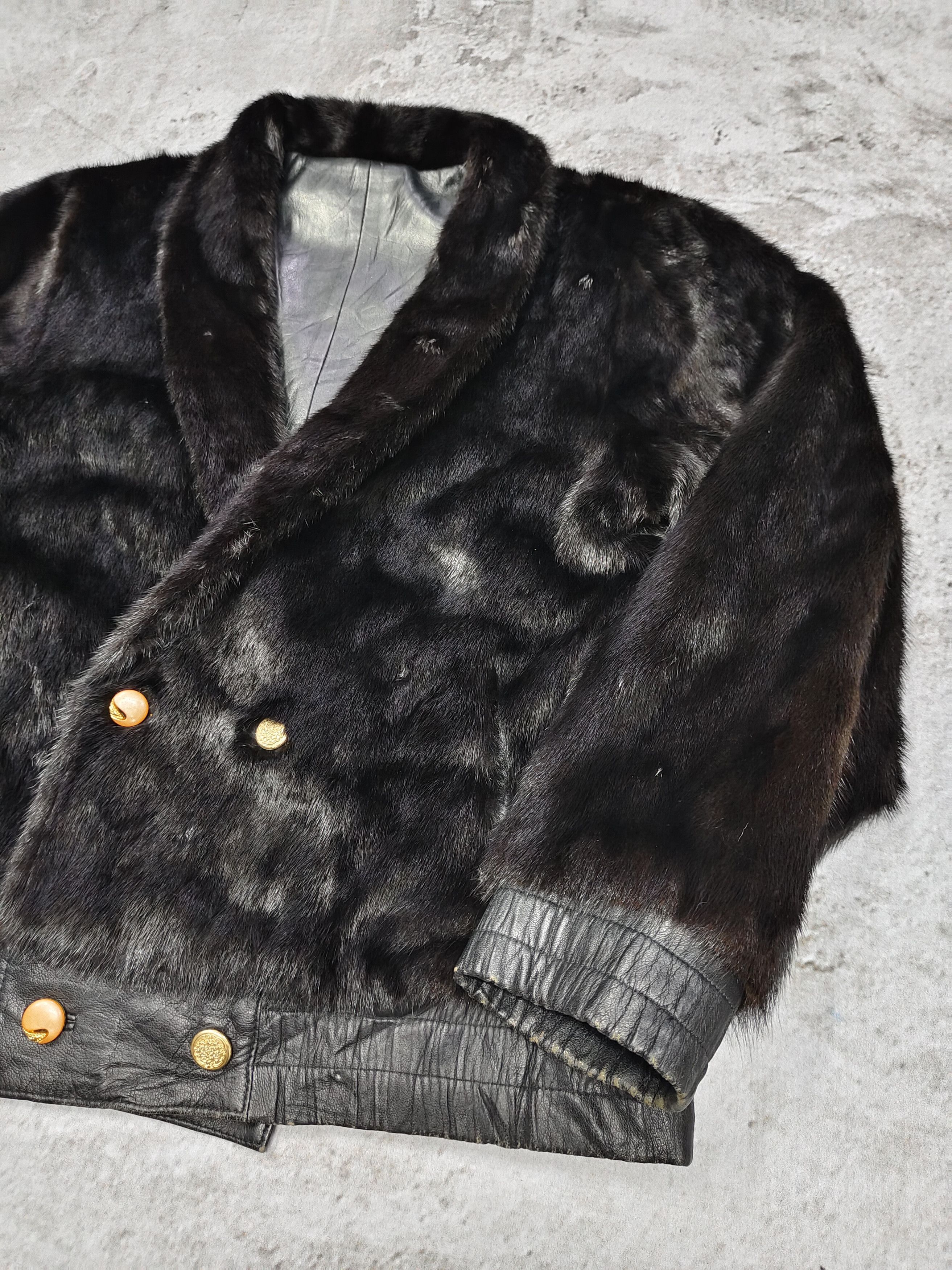 Vintage 80s-90s Unbrand- European Reversible Real Fur Leather Jacket Size US L / EU 52-54 / 3 - 2 Thumbnail