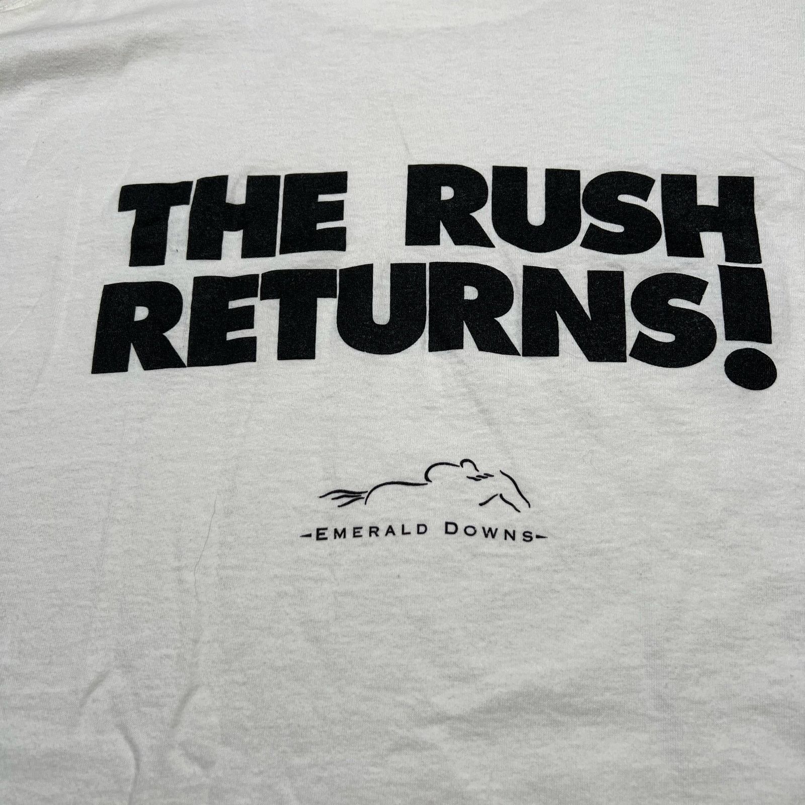 Vintage Vintage Emerald Downs Opening Week 1996 T Shirt Oneita XXL Size US XXL / EU 58 / 5 - 6 Thumbnail