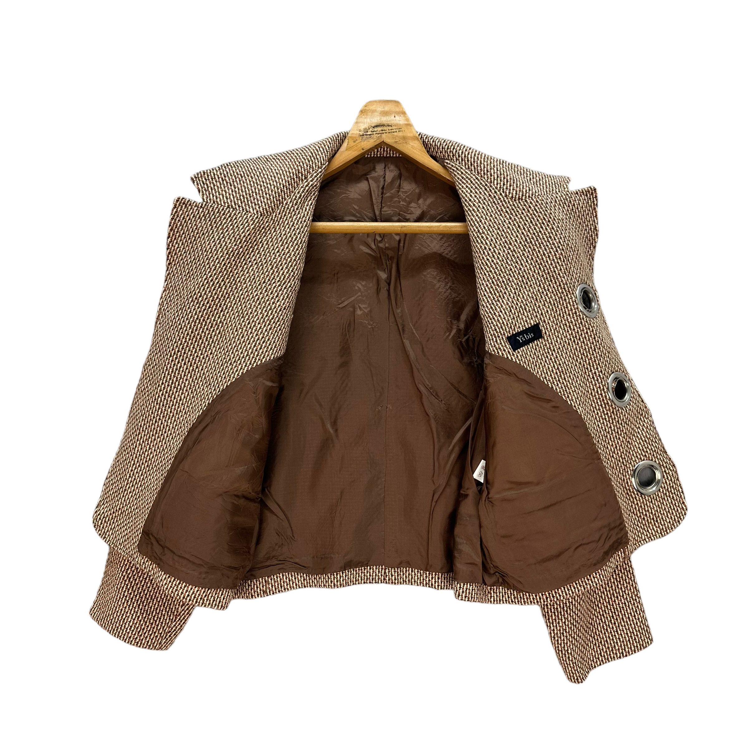 Y's Y'S BIS TOGGLE BUTTON CROP JACKET #8269-219 Size M / US 6-8 / IT 42-44 - 6 Thumbnail