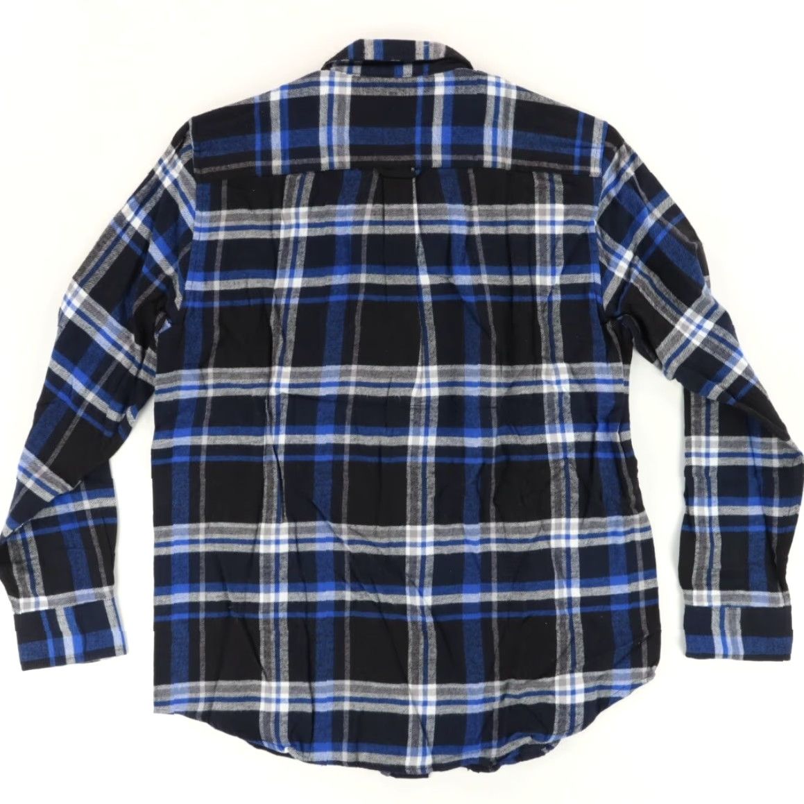 Chaps Chaps Shirt Navy Blue Plaid Flannel Double Brushed Long Sleeve Button Down M Men Size US M / EU 48-50 / 2 - 4 Thumbnail
