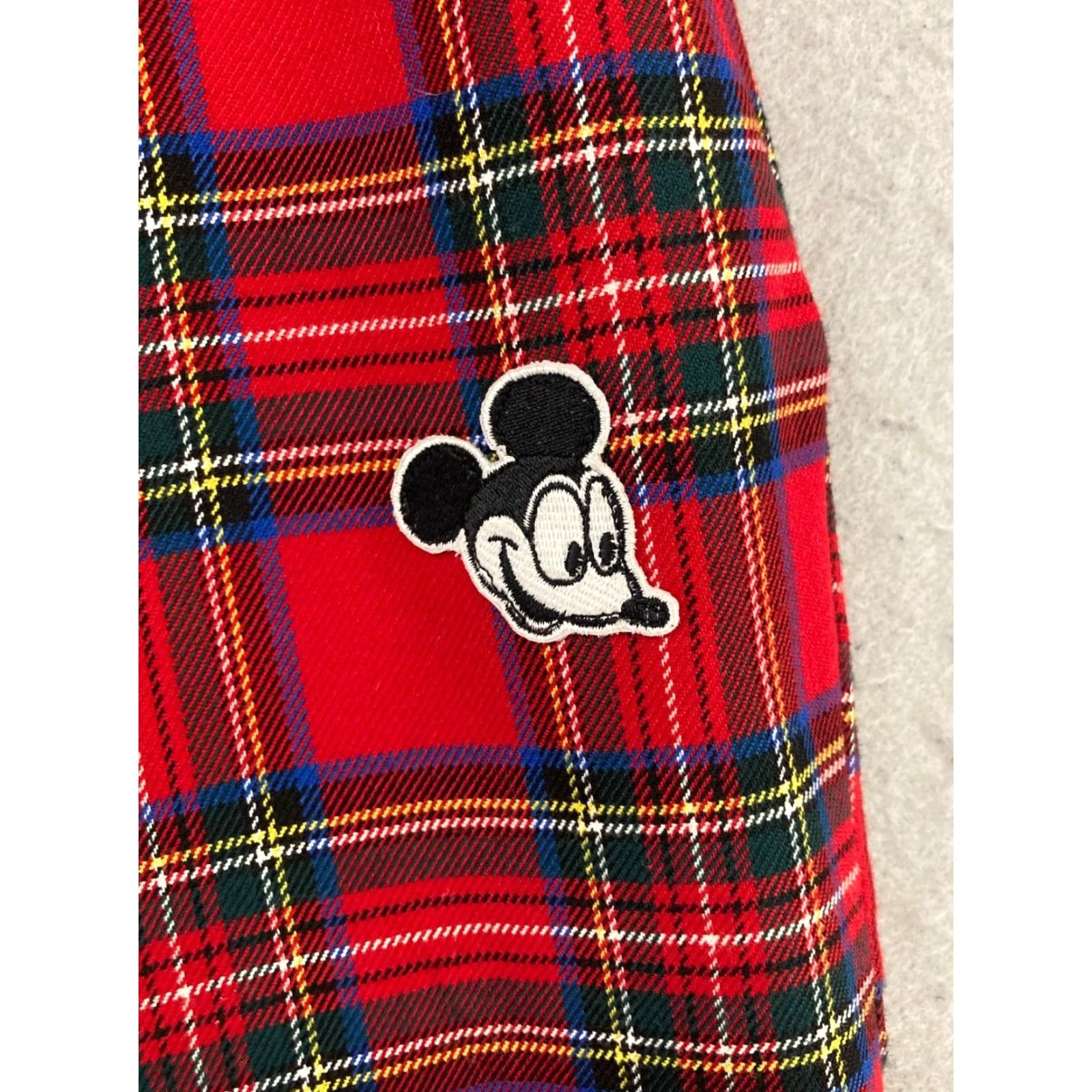 Forever 21 FOREVER 21 Disney Mens Pants Small Tartan Plaid Mickey Mouse Patch Pockets Size US 29 - 2 Thumbnail