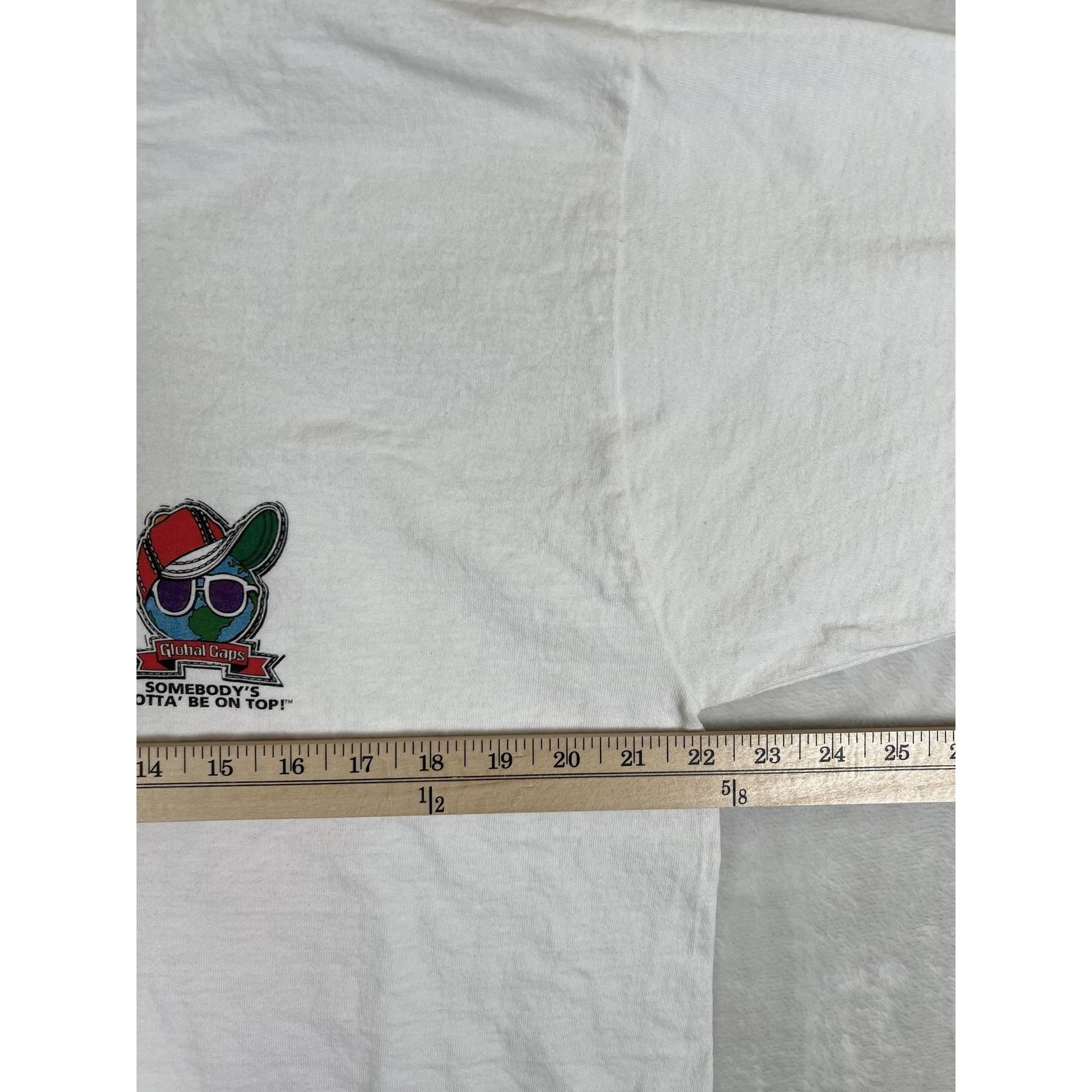 Fruit Of The Loom Vintage Global Caps Promo T-Shirt Size XL Denmark Tourist 90 Size US XL / EU 56 / 4 - 5 Thumbnail