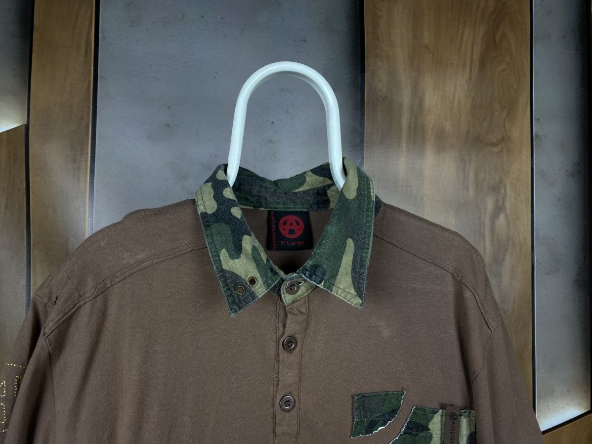 Acupuncture 💋Vintage Polo T-Shirt Acupuncture 3D Logo Army VTG Tee💋 Size US XL / EU 56 / 4 - 6 Thumbnail