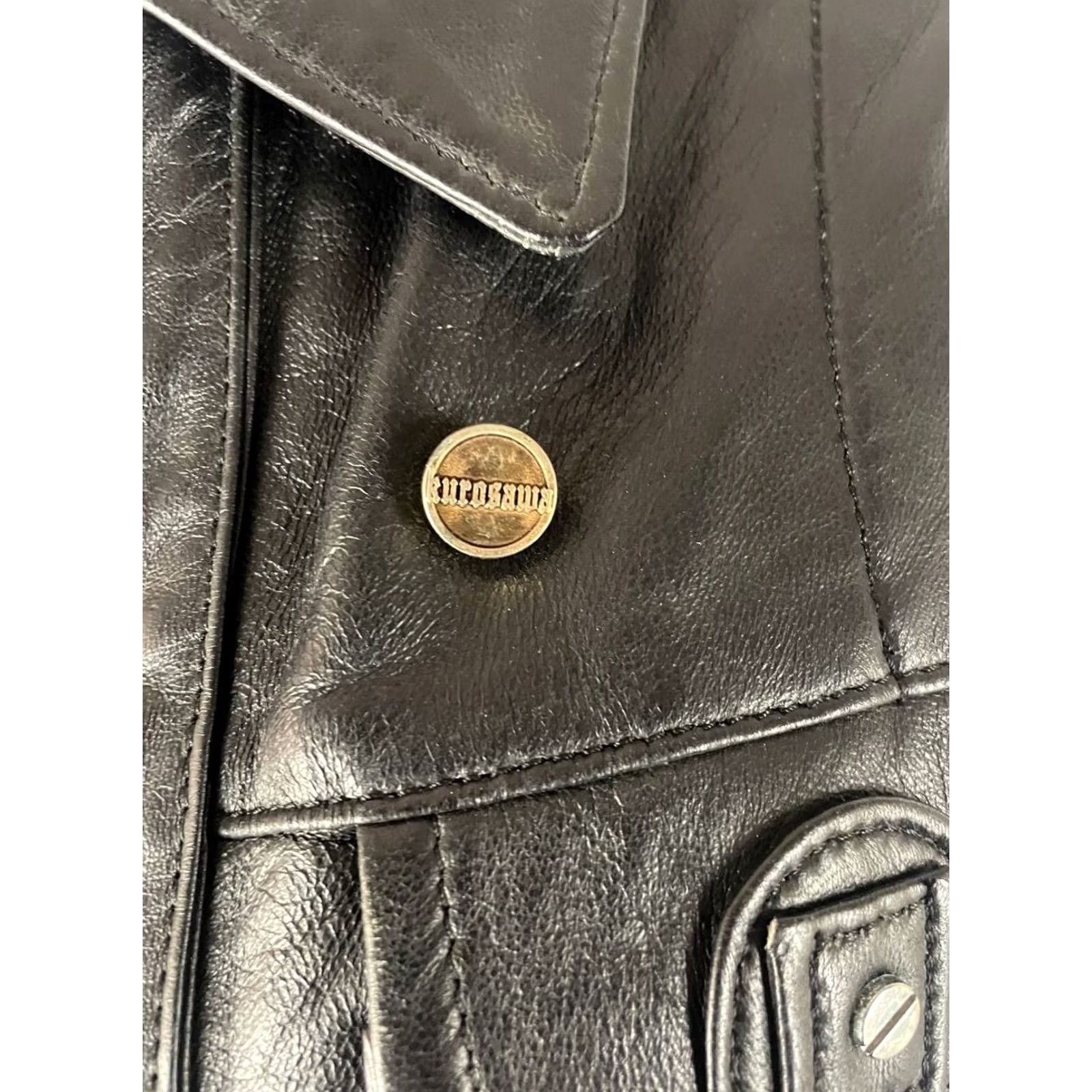 Vera Pelle VINTAGE Vera Pelle Leather Jacket Womens M Black Long Sleeve Zipper Full Zip Jacket` Size M / US 6-8 / IT 42-44 - 7 Thumbnail