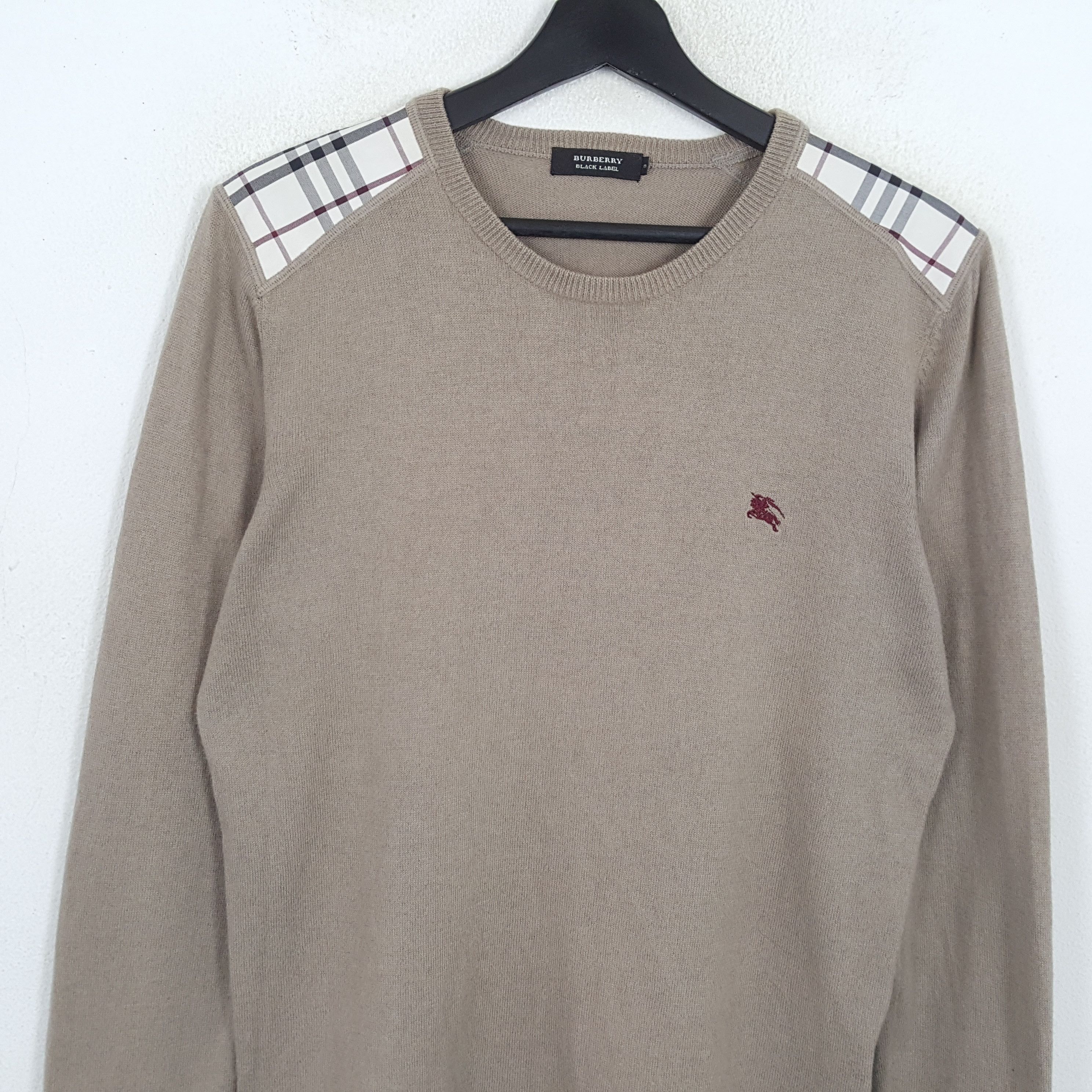 Burberry × Vintage BURBERRY BLACK LABEL Small Logo Long Sleeve Tshirt Size US M / EU 48-50 / 2 - 2 Thumbnail