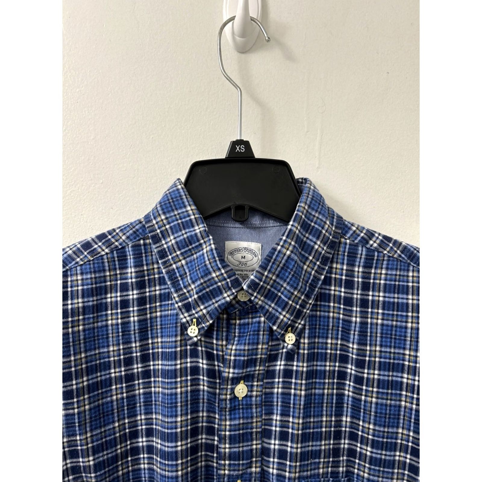 Brooks Brothers Brooks Brothers 346 Original Polo Shirt Mens M Blue Plaid Slim Button Down L/S Dress Shirt Size US M / EU 48-50 / 2 - 4 Thumbnail
